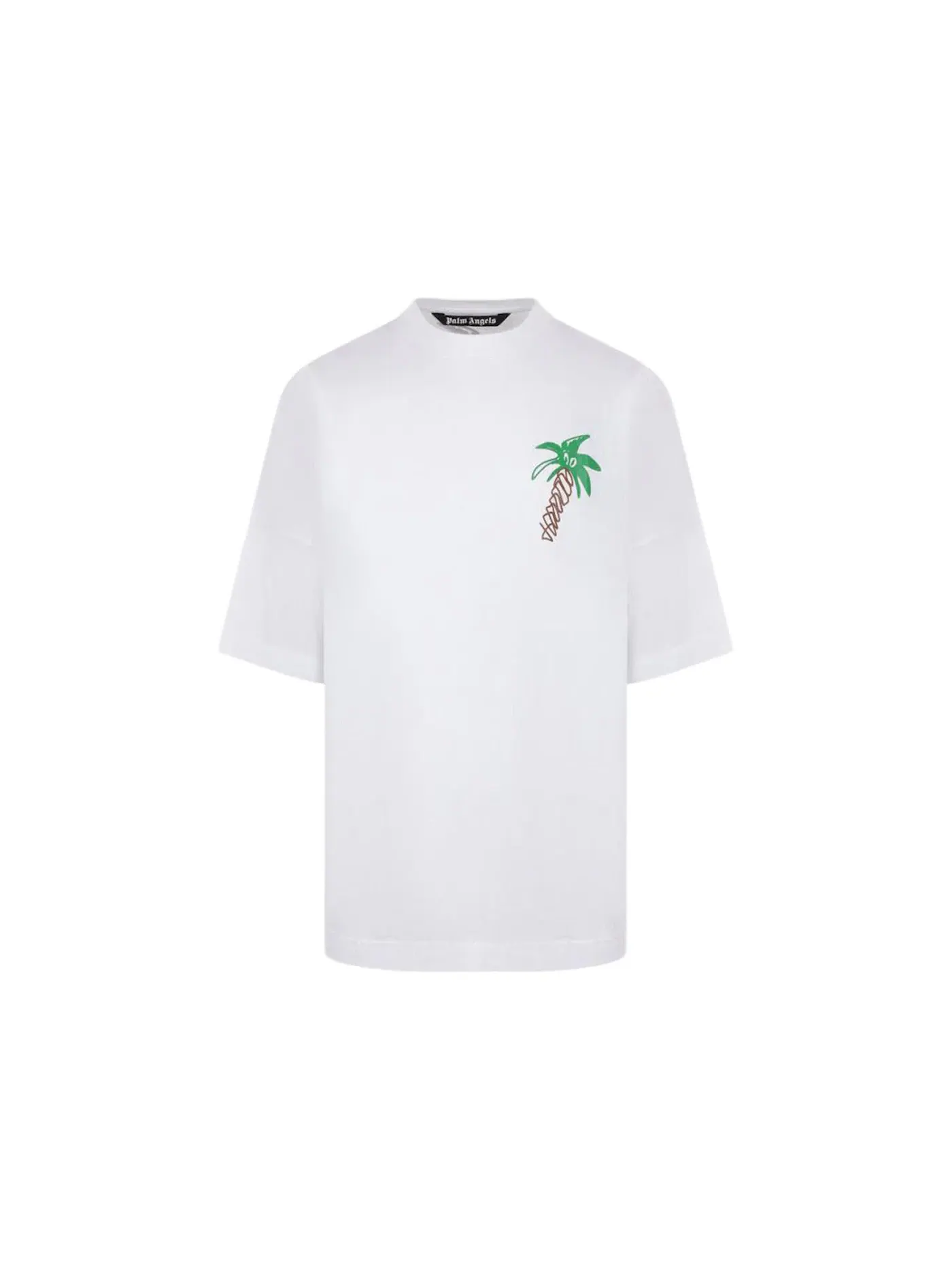 Мужская футболка с принтом Oversized T-shirt Palm Angels — изображение 1 из 2, белый