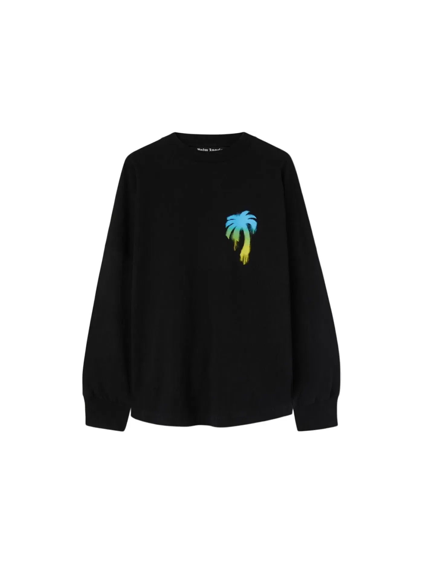 Мужской лонгслив с принтом Palm Angels Longsleeve T-shirt — изображение 1 из 2, черный/зеленый