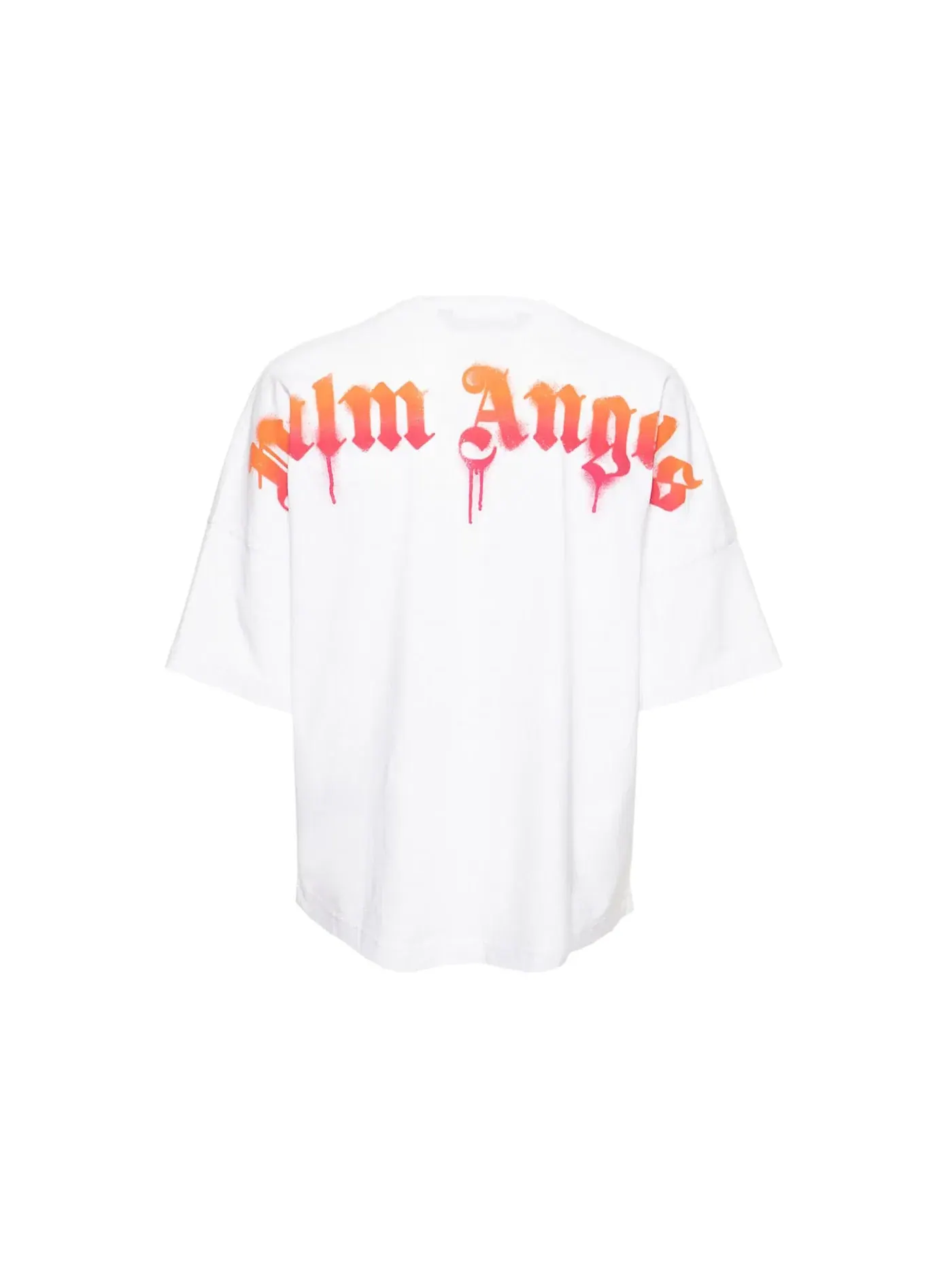 Мужская футболка с принтом Palm Angels T-shirt — изображение 2 из 2, белый