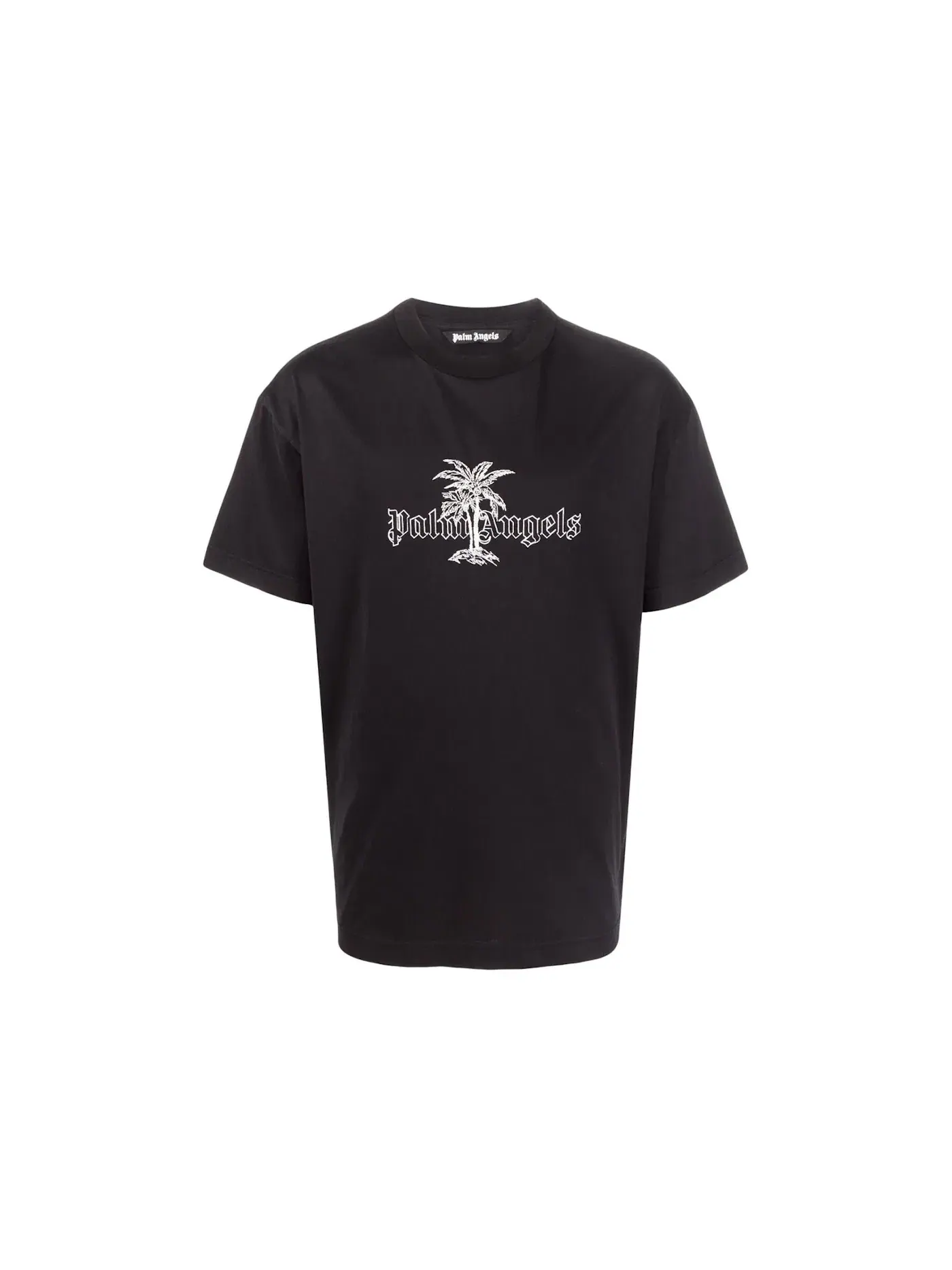 Мужская футболка с принтом Palm Angels T-shirt Palm Angels — изображение 1 из 1, черный/белый