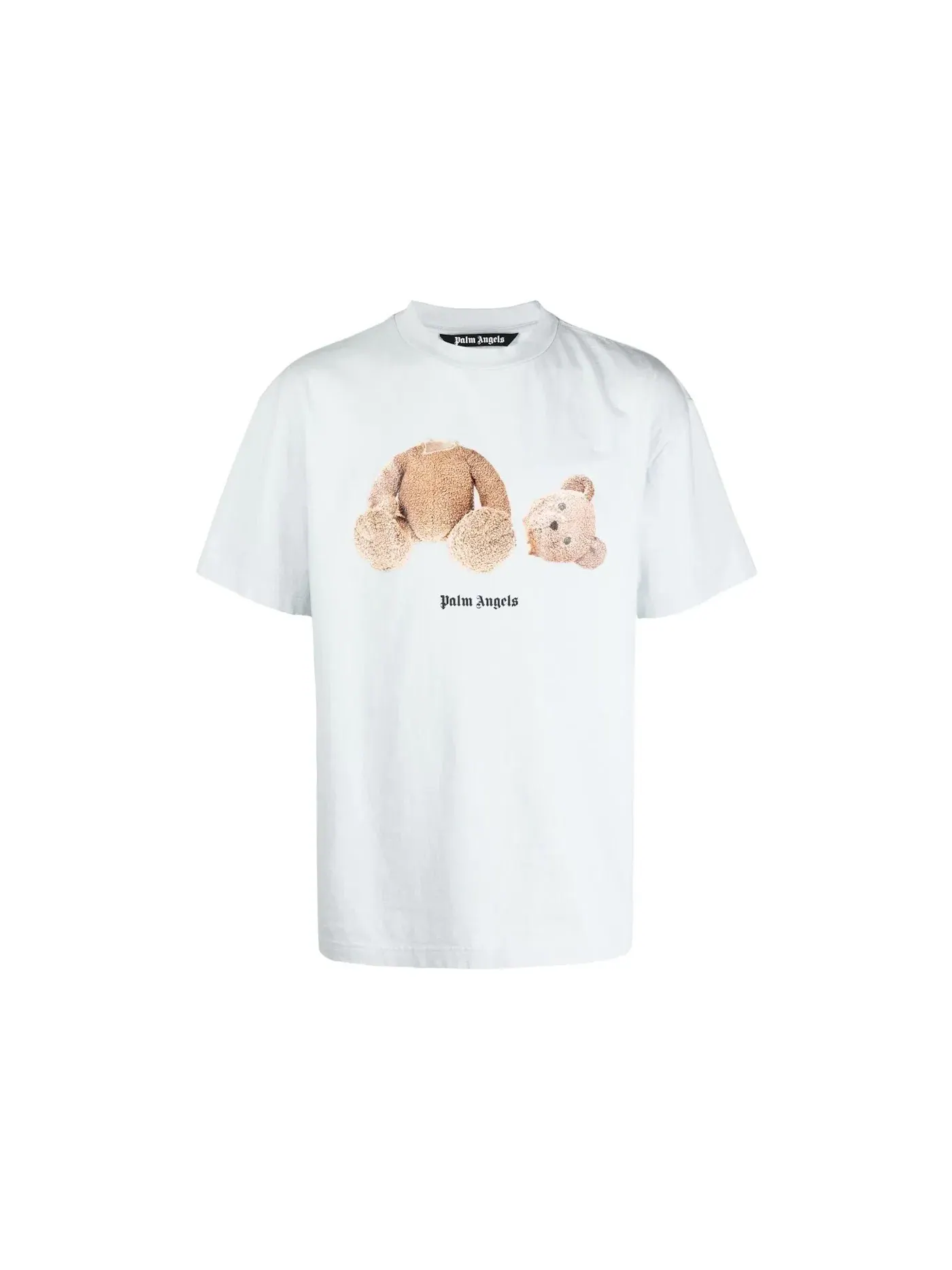 Мужская футболка с принтом Teddy Bear Logo Palm Angels — изображение 1 из 1, синий
