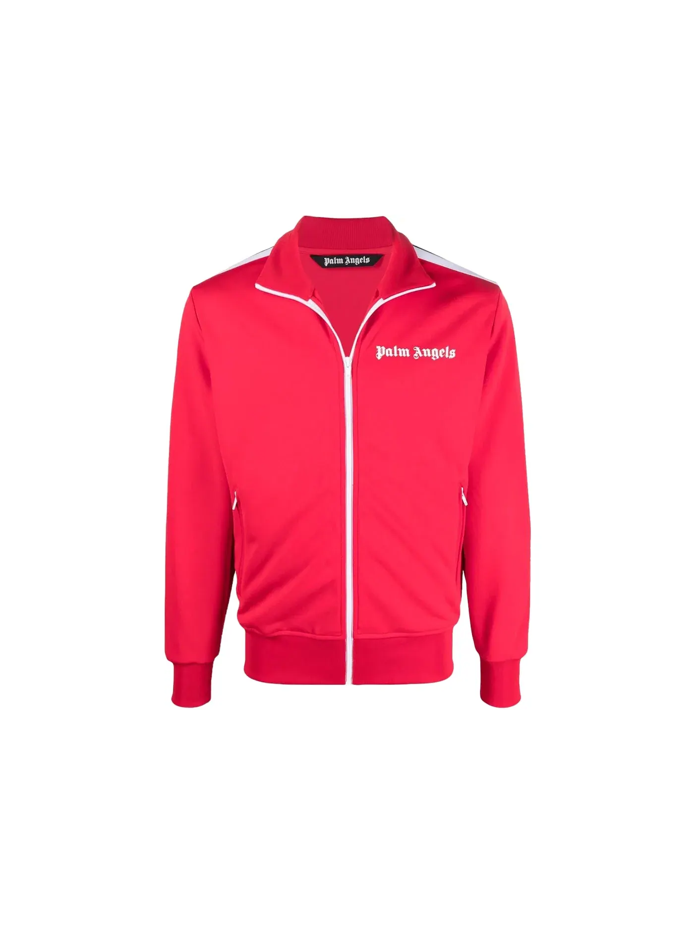 Мужская куртка с принтом Palm Angels Track Jacket — изображение 1 из 2, красный/белый/черный