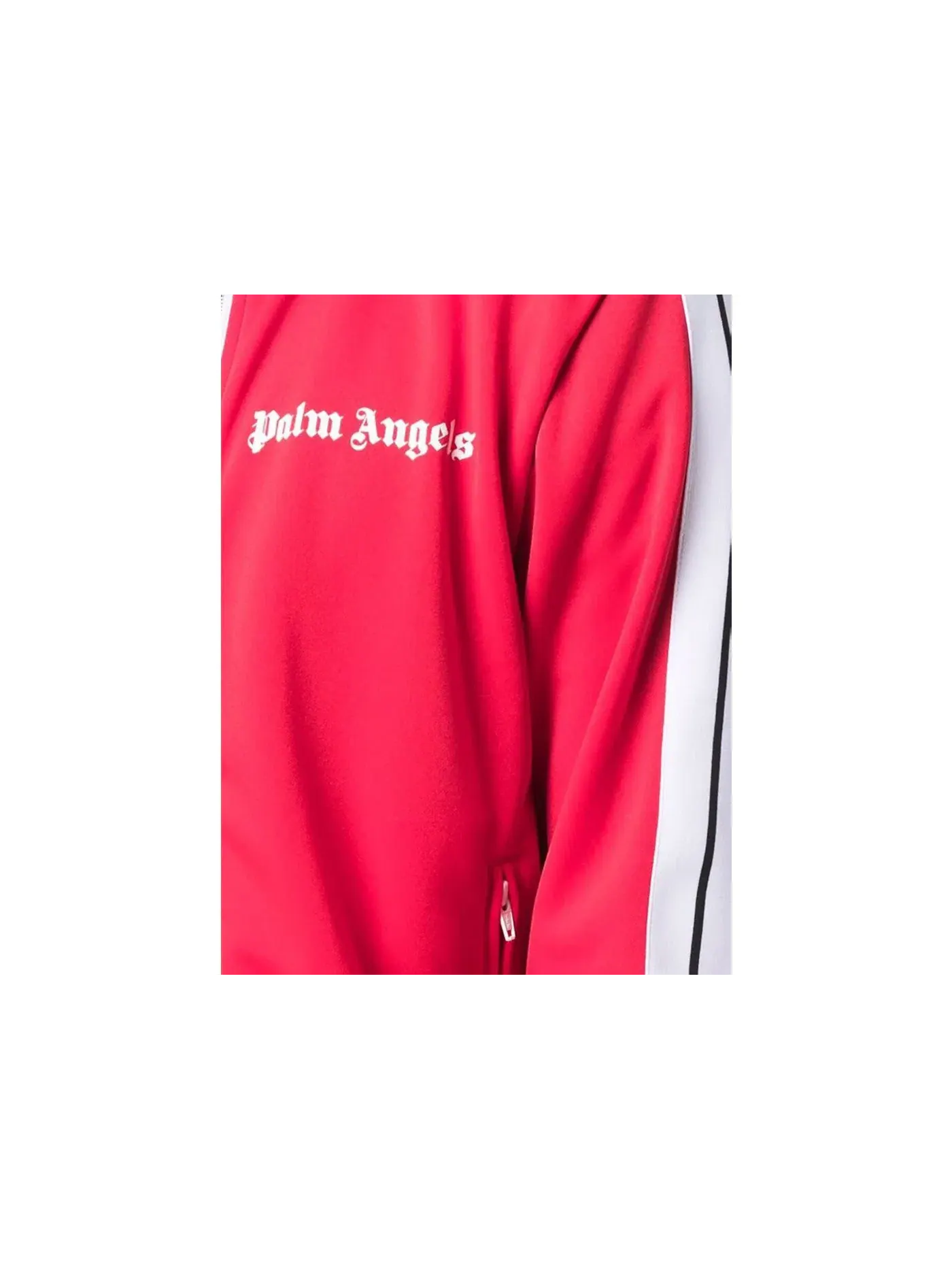 Мужская куртка с принтом Palm Angels Track Jacket — изображение 2 из 2, красный/белый/черный