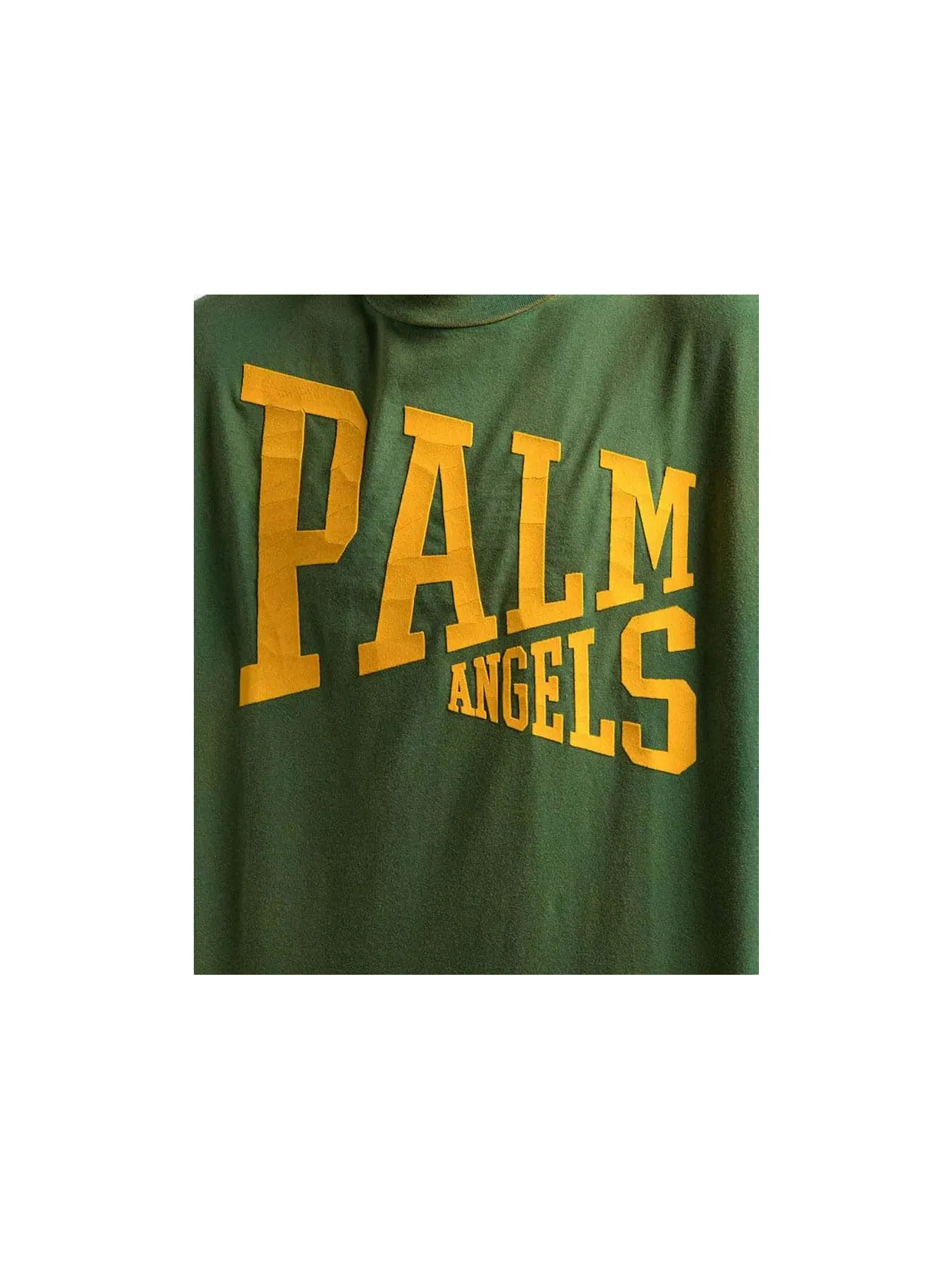 Мужская футболка с принтом Palm Angels — изображение 2 из 2, зеленый/желтый