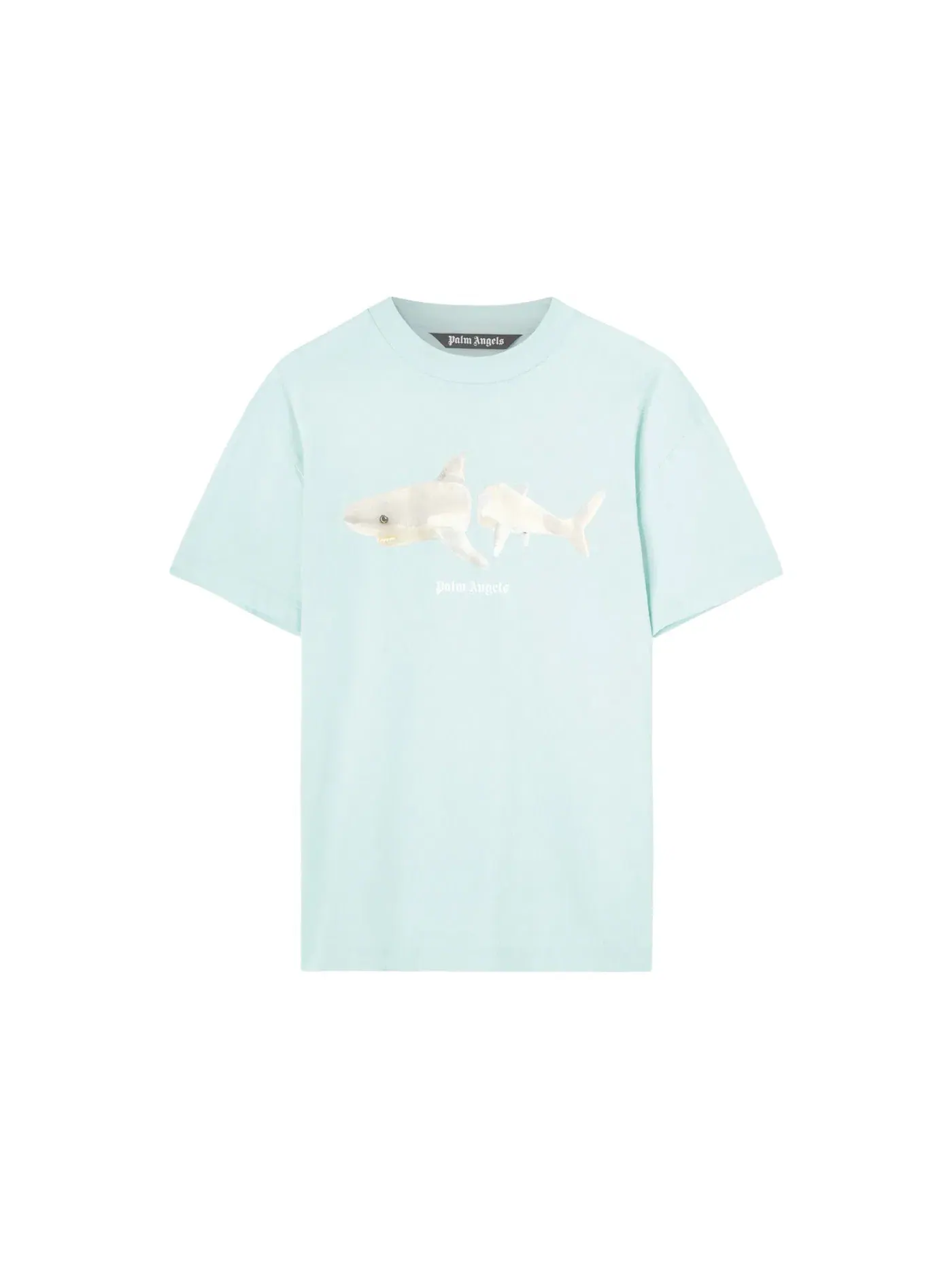 Мужская футболка с принтом Classic Tee Palm Angels — изображение 1 из 1, светлый синий/белый