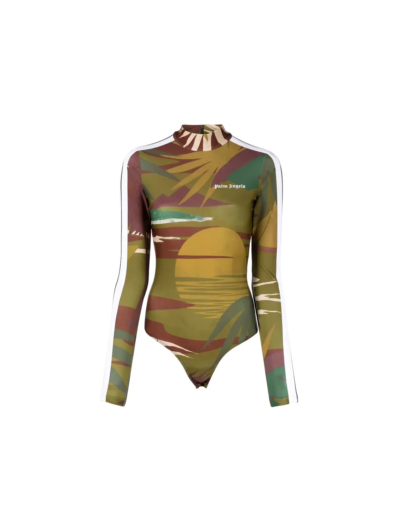 Женское боди Palm Angels Bodysuit — изображение 1 из 2, зеленый