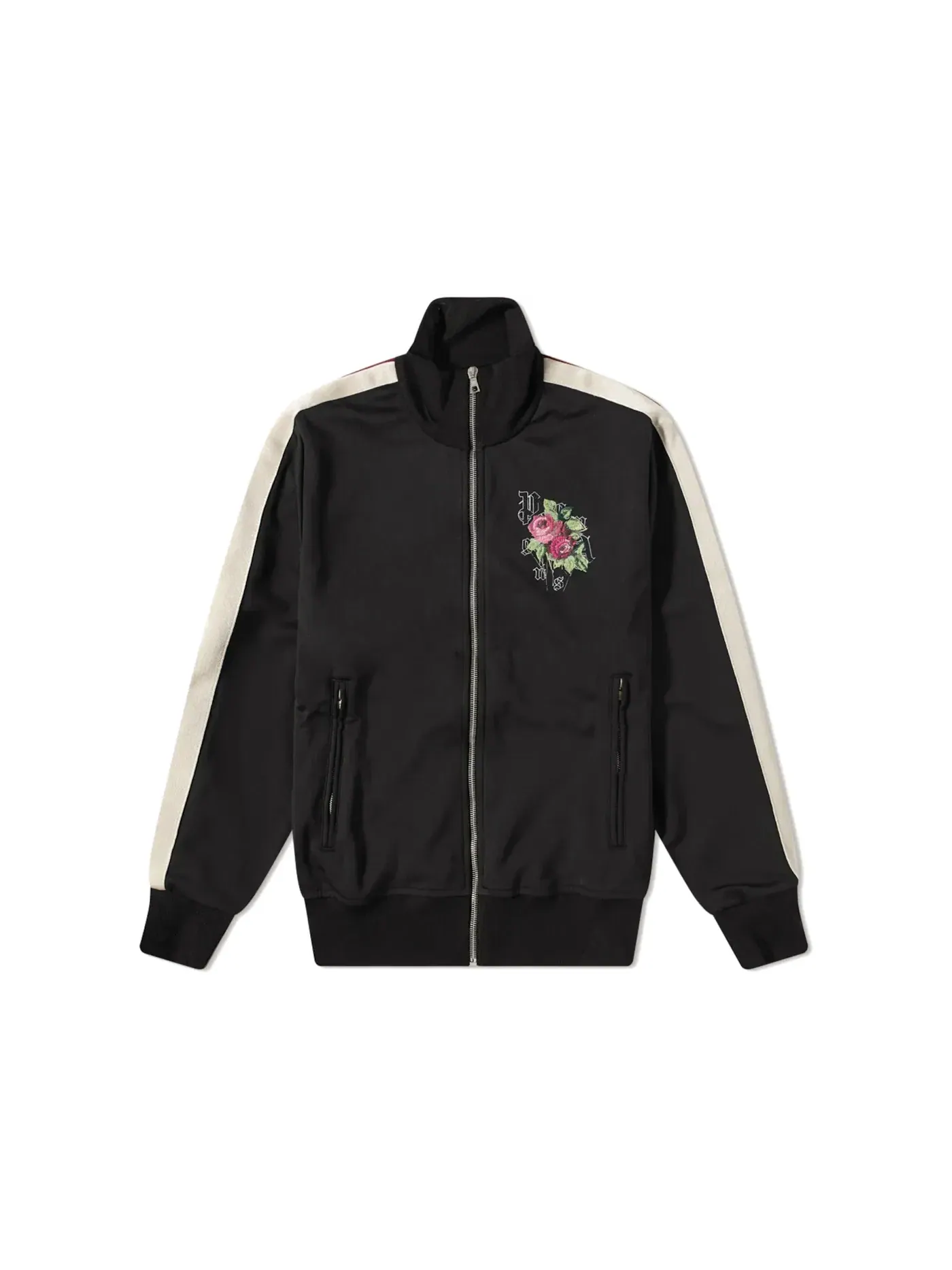 Мужская куртка-трек с принтом Rose Track Palm Angels — изображение 1 из 2, черный