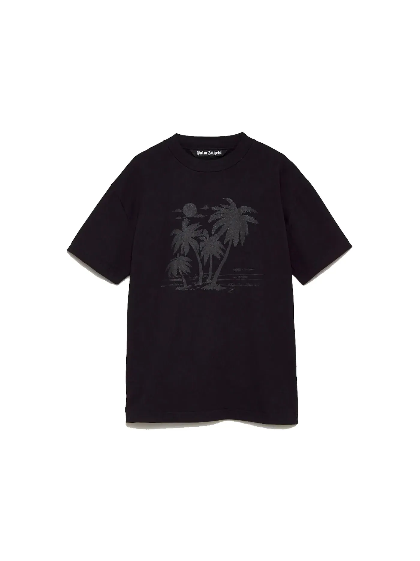 Мужская футболка с принтом Palm Angels x Team Wang Palm Trees T-shirt Palm Angels — изображение 1 из 2, черный