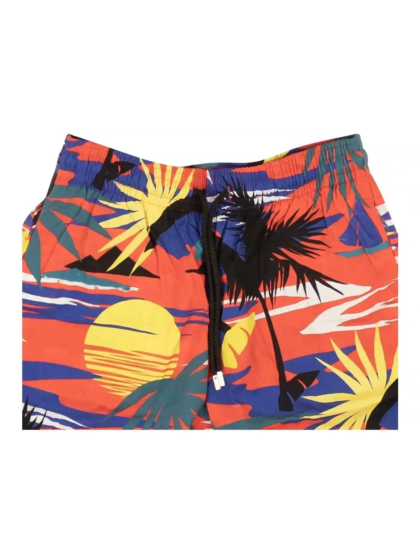 Мужские плавки с принтом Swim Shorts Palm Angels — изображение 3 из 3, красный желтый