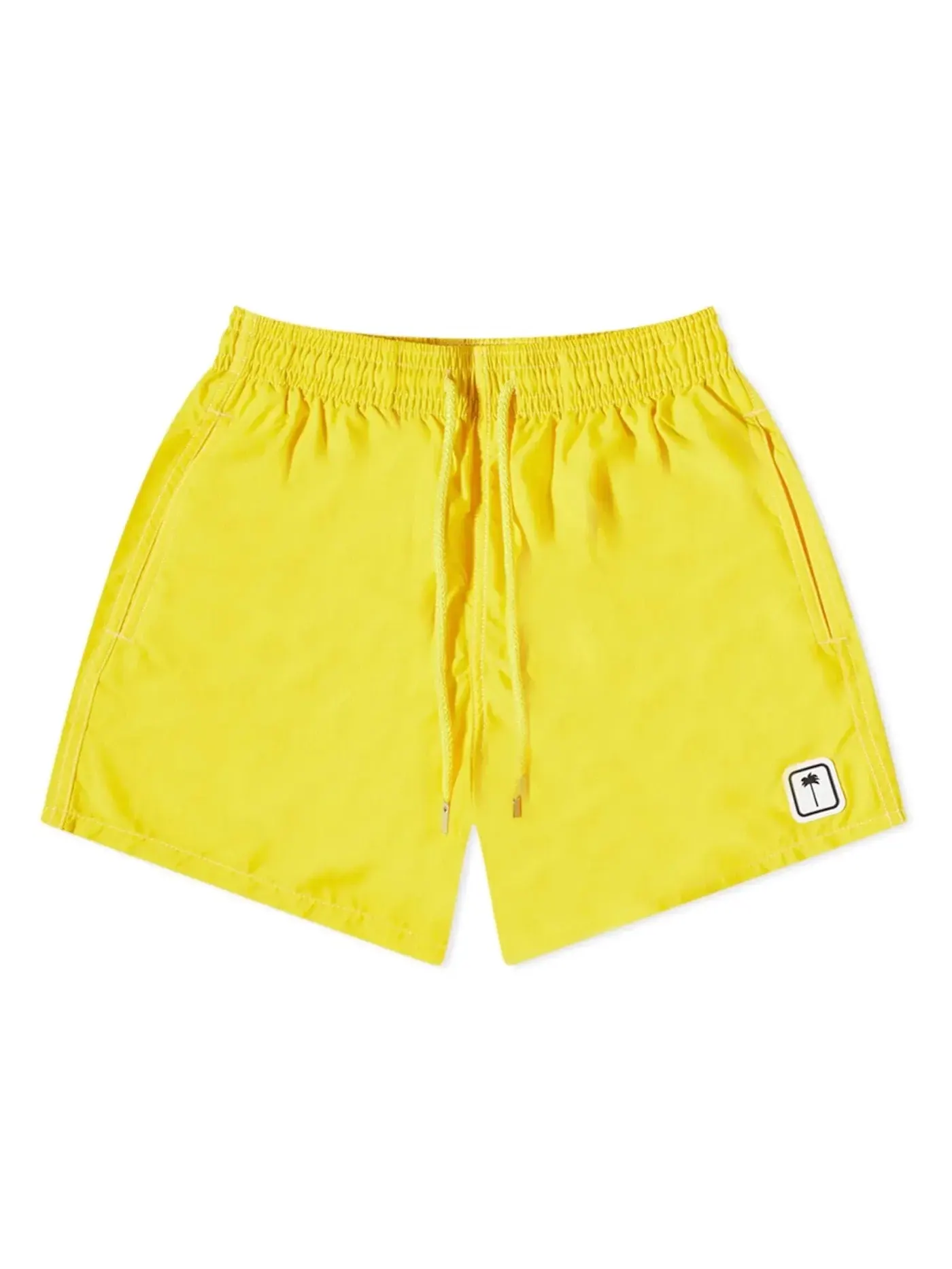 Мужские шорты для плавания с принтом Swim Shorts Palm Angels — изображение 1 из 2, желтый
