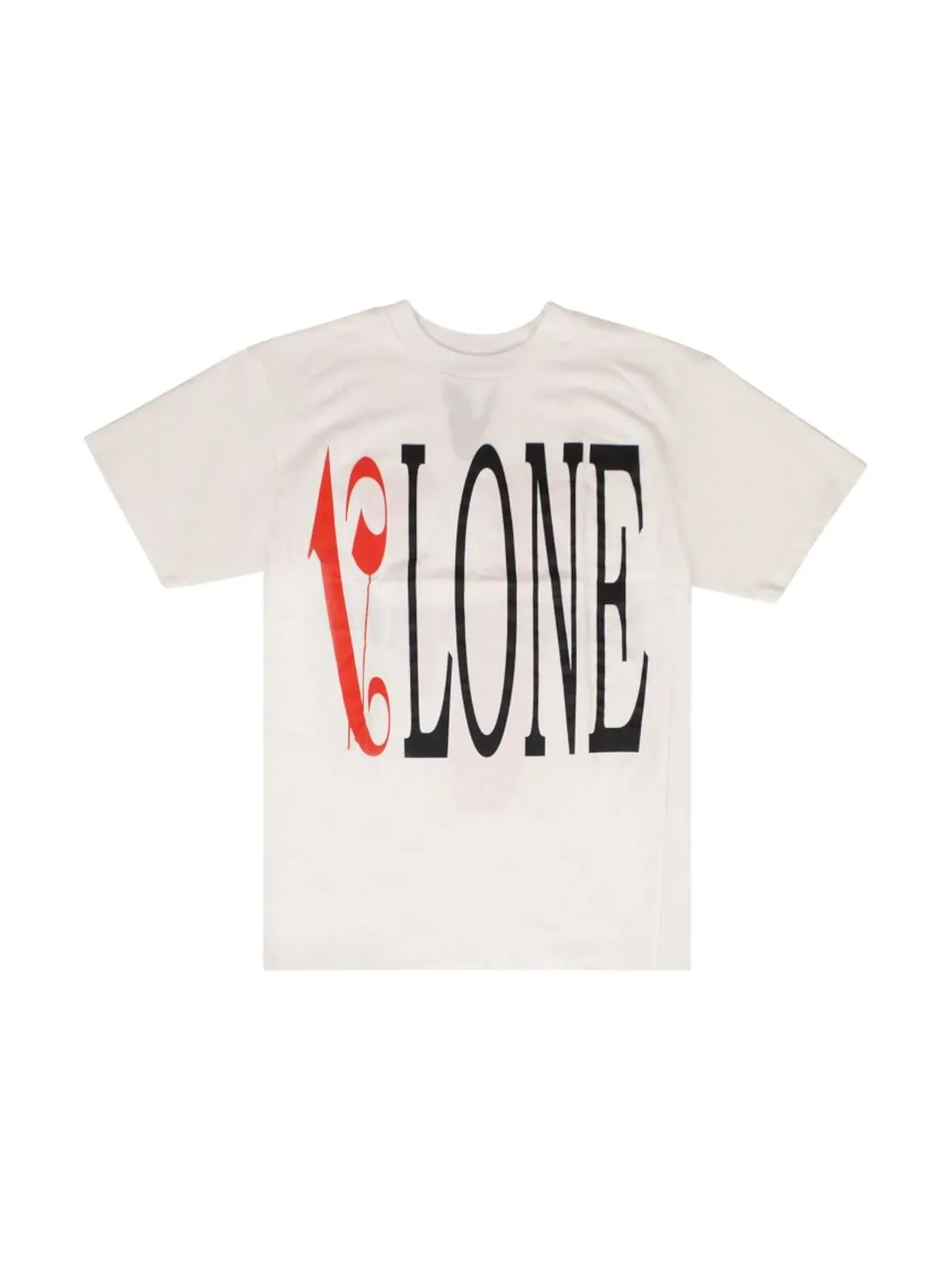 Мужская футболка с принтом Palm Angels x Vlone Logo Tee Palm Angels — изображение 1 из 1, белый