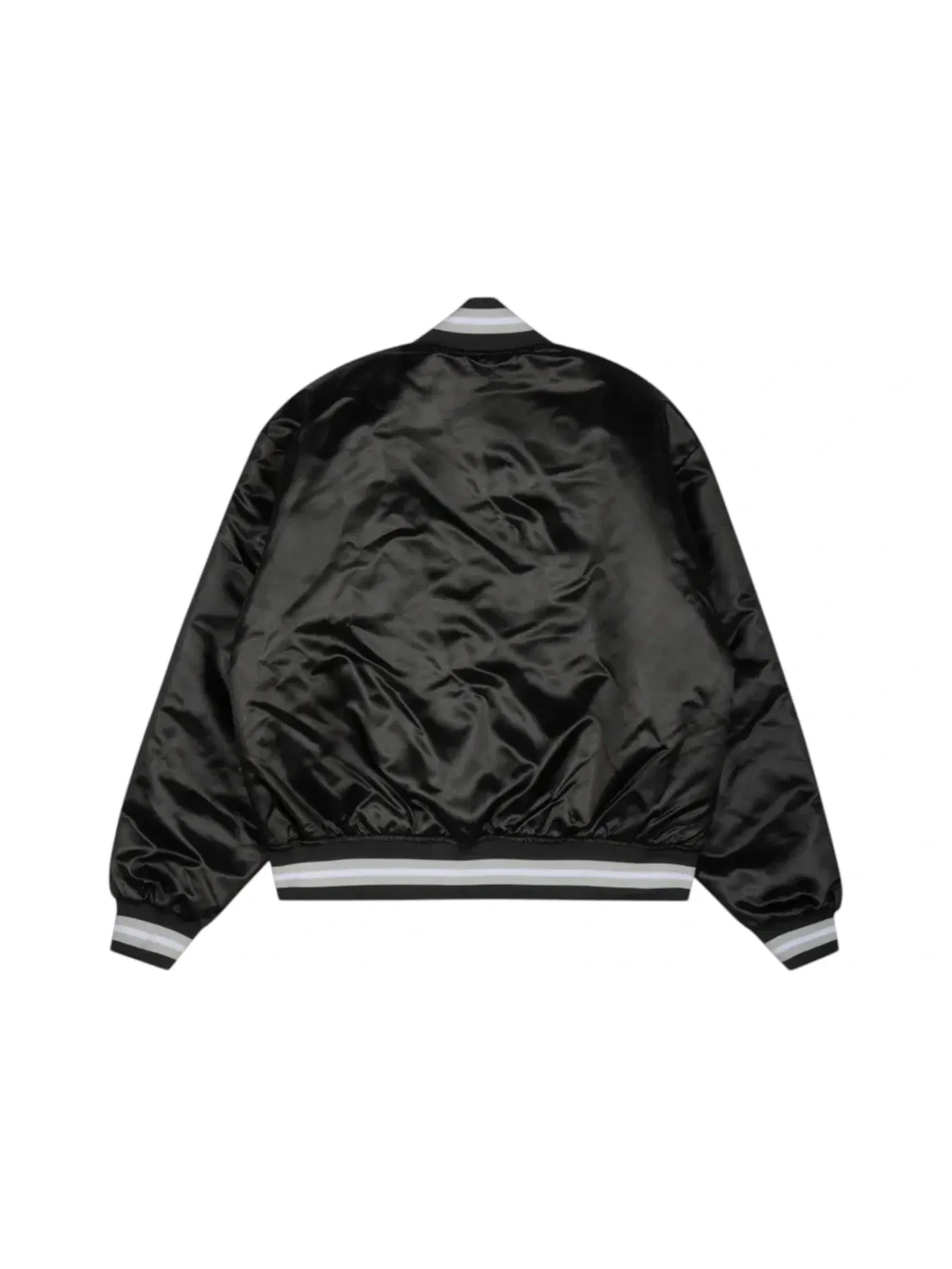 Мужская куртка-бомбер сатиновая Satin Bomber Jacket Patta — изображение 2 из 2, черный