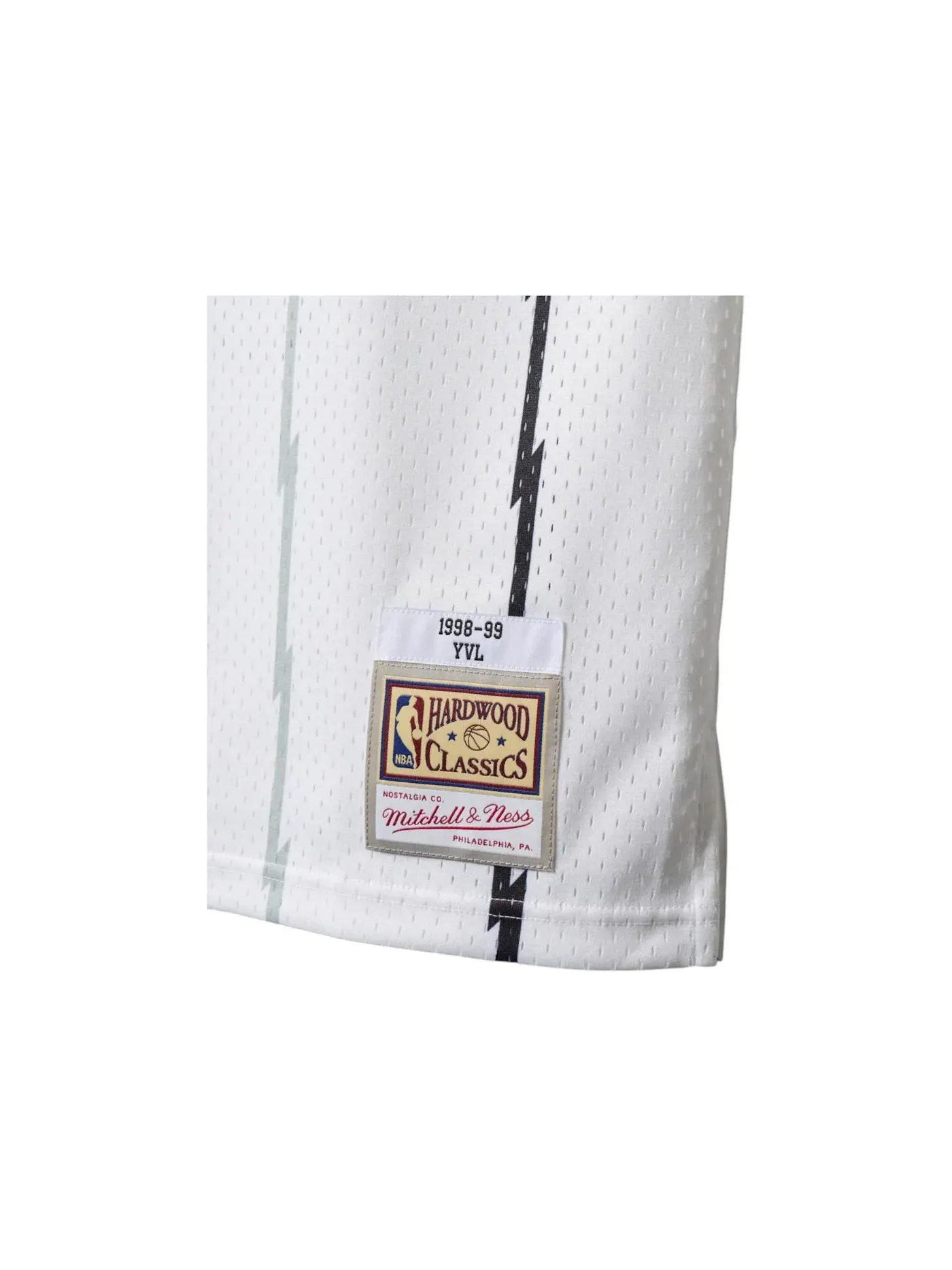 Мужская баскетбольная джерси Swingman с принтом Playboi Carti x NBA x Mitchell & Ness, Toronto Raptors 1998-99, белый