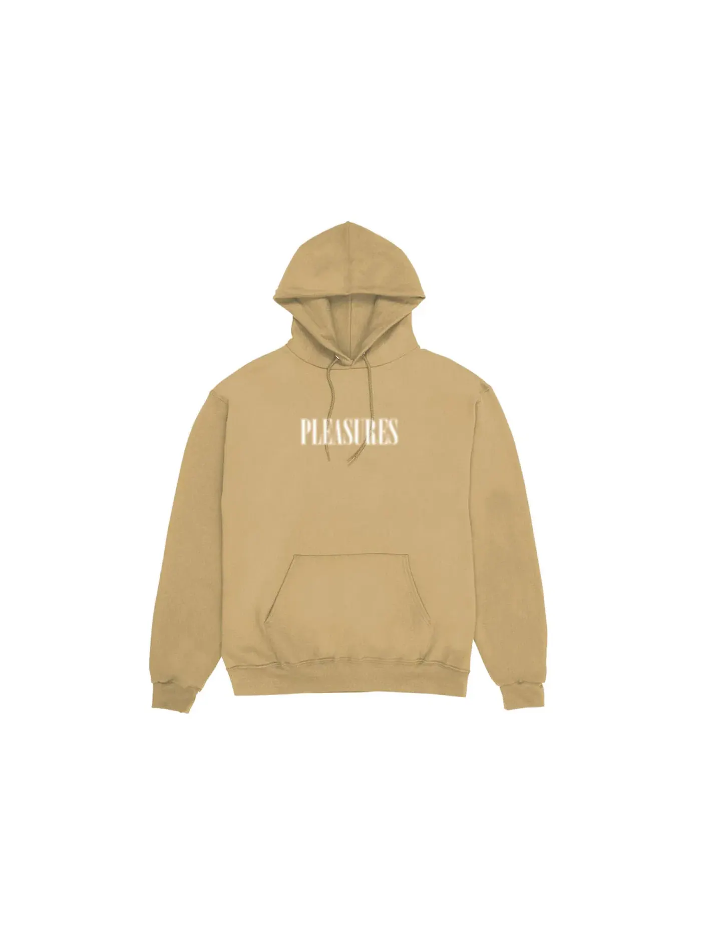 Мужской худи с принтом Pleasures Hoodie — изображение 1 из 1, бежевый