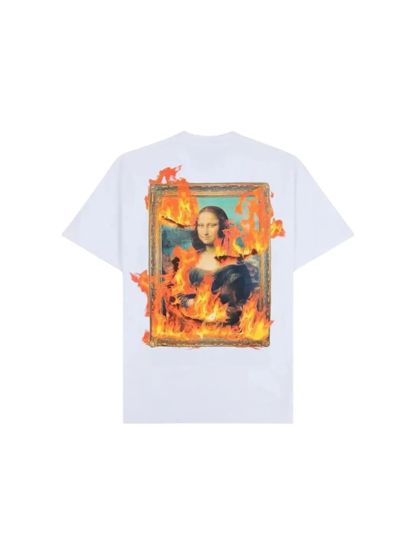 Мужская футболка с принтом Pleasures Burn Again T-Shirt — изображение 2 из 2, белый