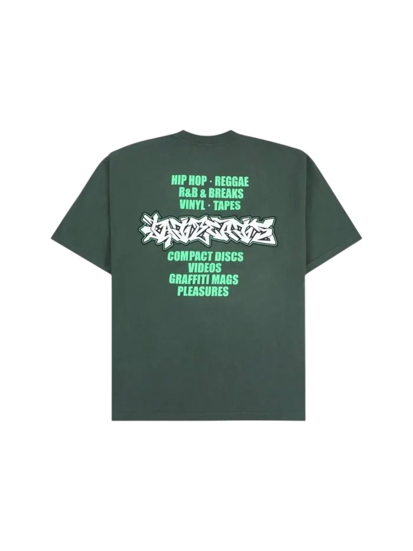 Мужская футболка с принтом Pleasures T-Shirt — изображение 2 из 2, зеленый