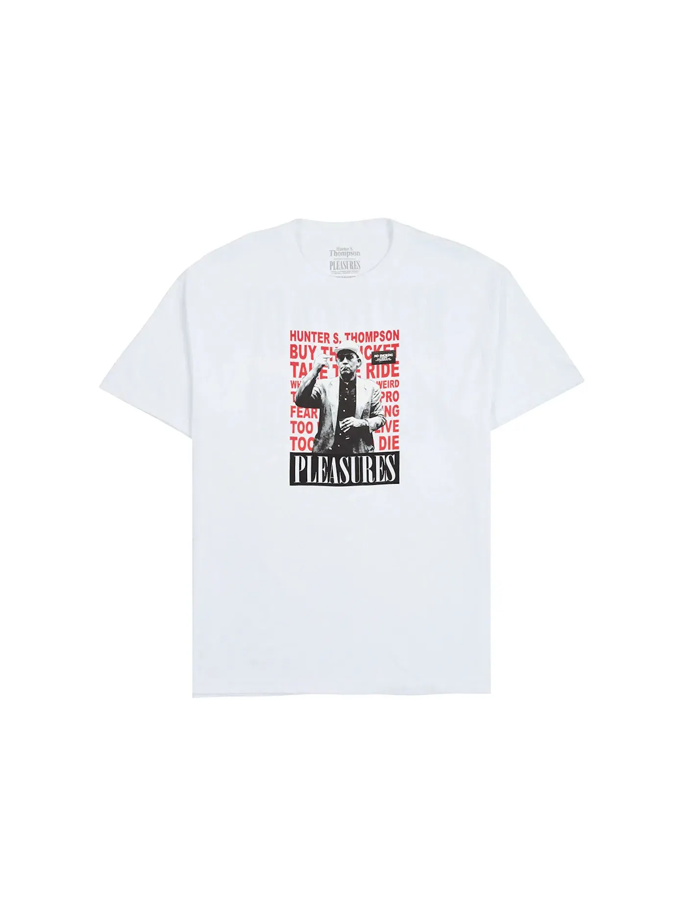 Мужская футболка с принтом Pleasures Tee — изображение 1 из 2, белый