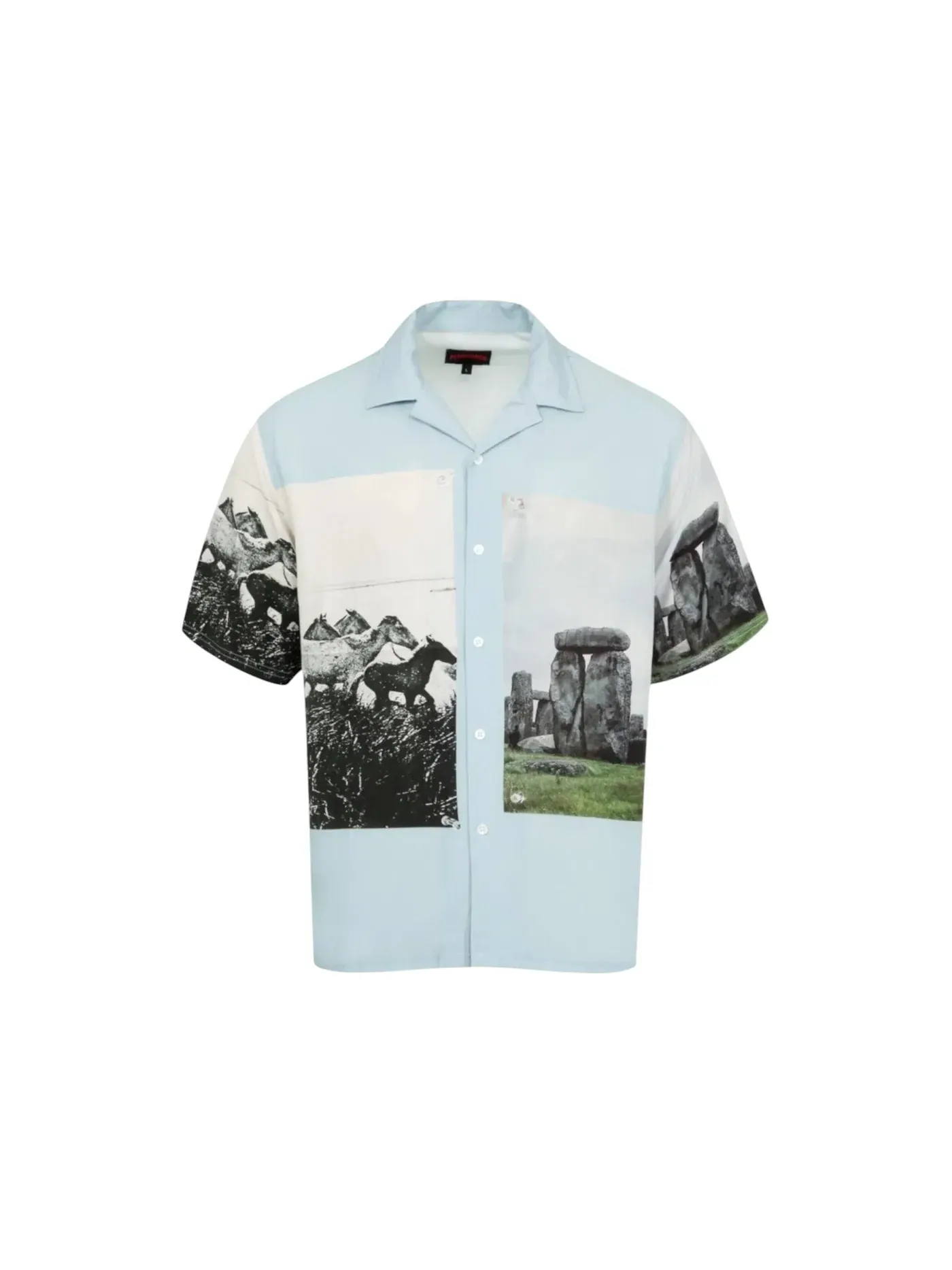 Мужская рубашка на пуговицах Stone Horse Pleasures — изображение 1 из 1, синий