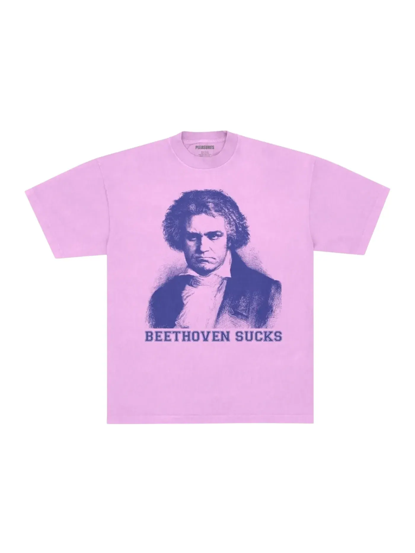Мужская футболка с принтом Pleasures T-Shirt — изображение 1 из 2, розовый