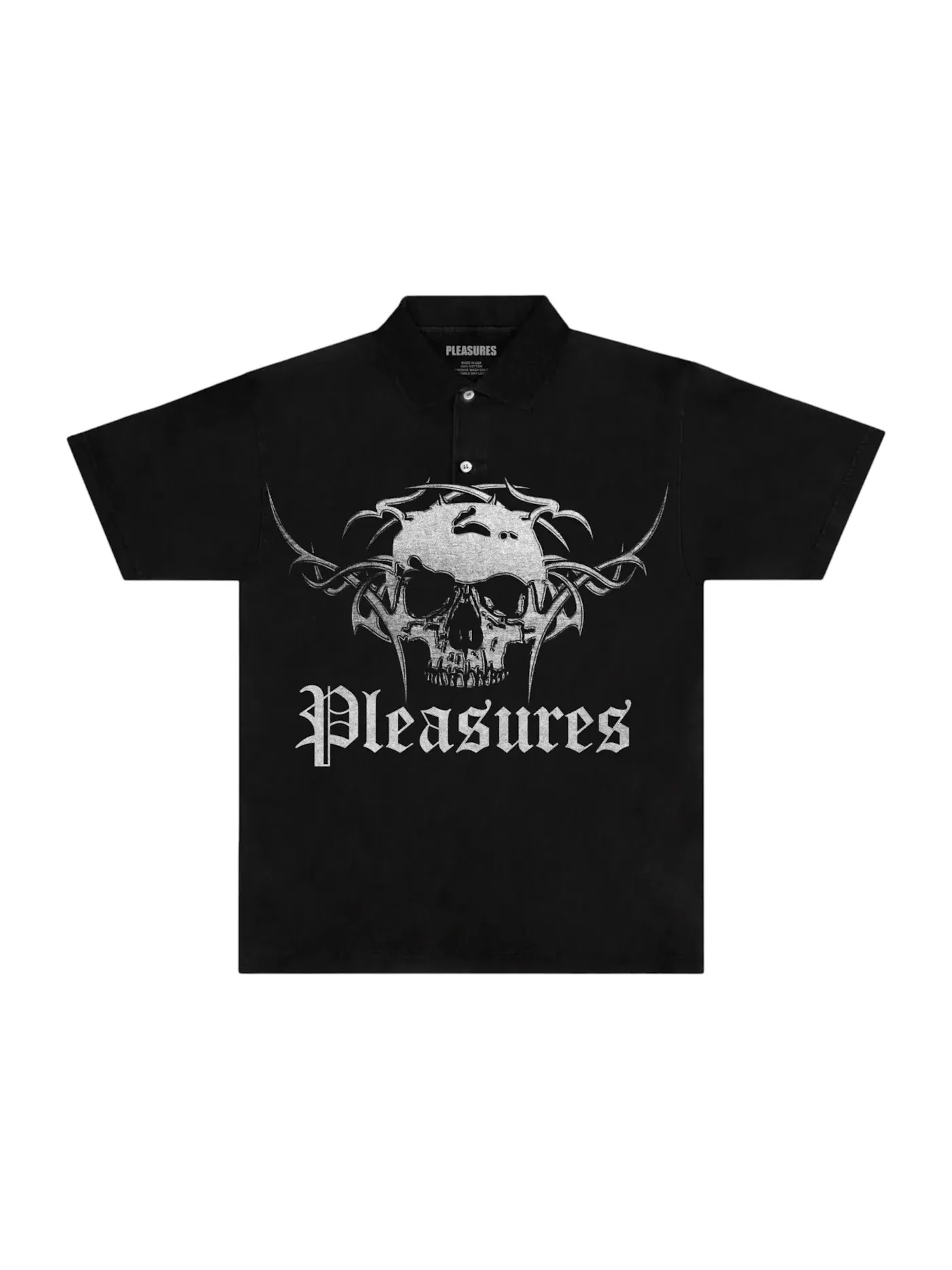 Мужская поло Pleasures Shirt — изображение 1 из 2, черный