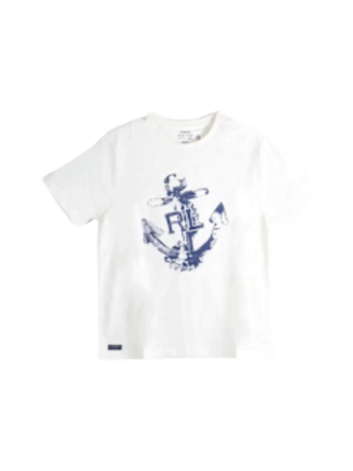 Мужская футболка с принтом Anchor Polo Ralph Lauren — изображение 1 из 1, белый