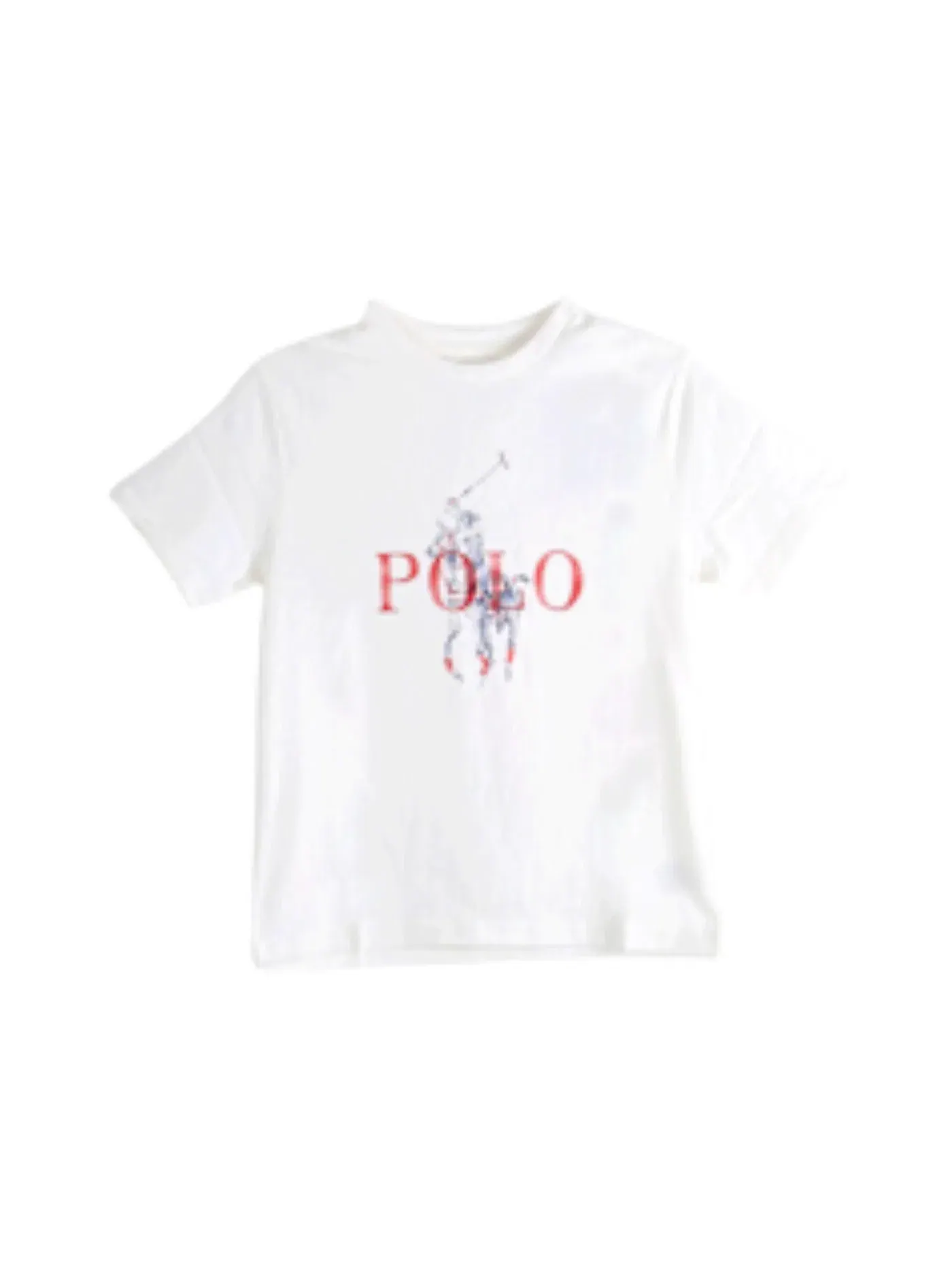 Мужская футболка с принтом Polo Ralph Lauren — изображение 1 из 1, белый