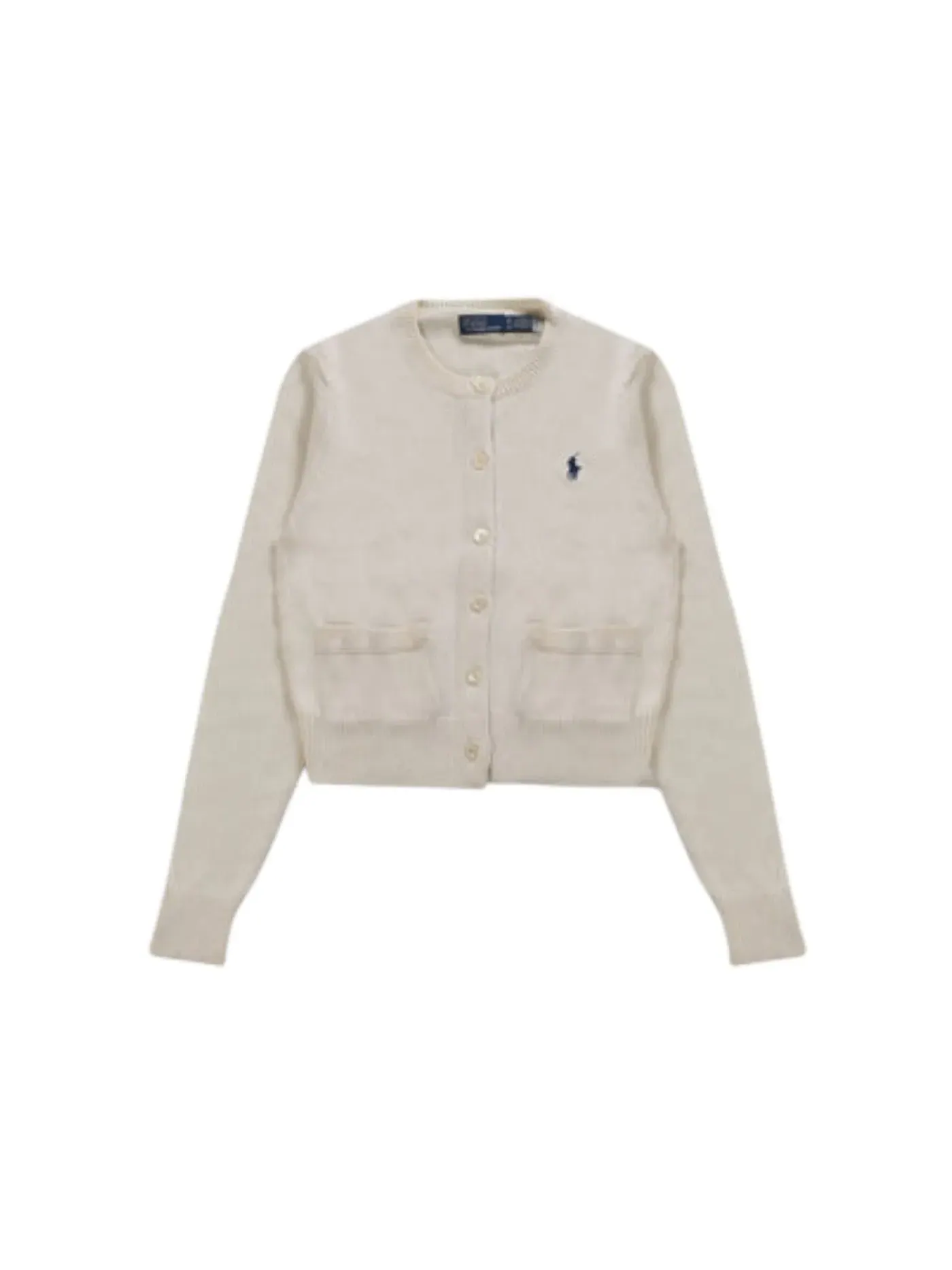 Женский кардиган с косами Polo Ralph Lauren — изображение 1 из 1, белый