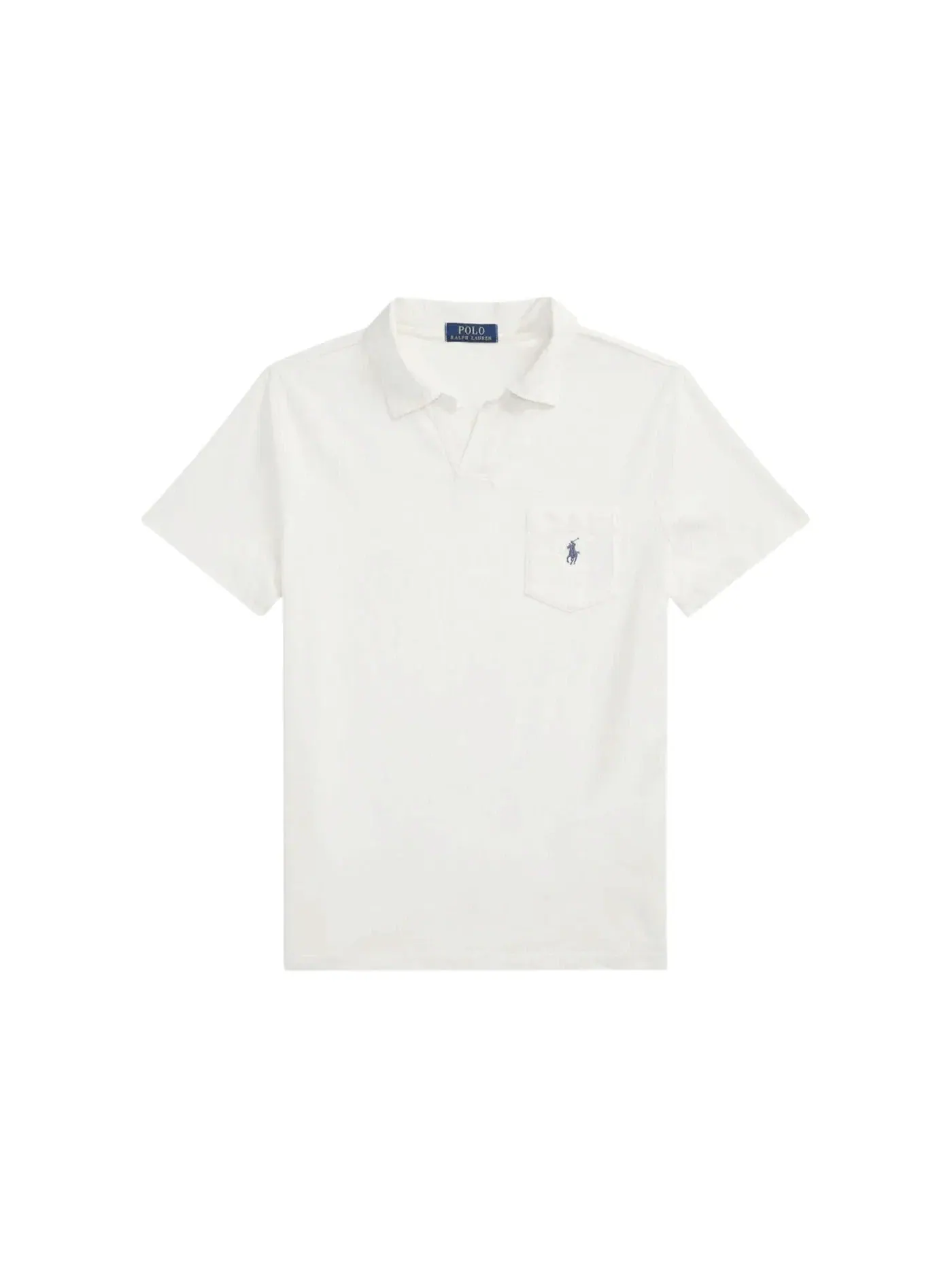 Мужское поло с контрастным воротником Polo Ralph Lauren — изображение 1 из 1, голубой