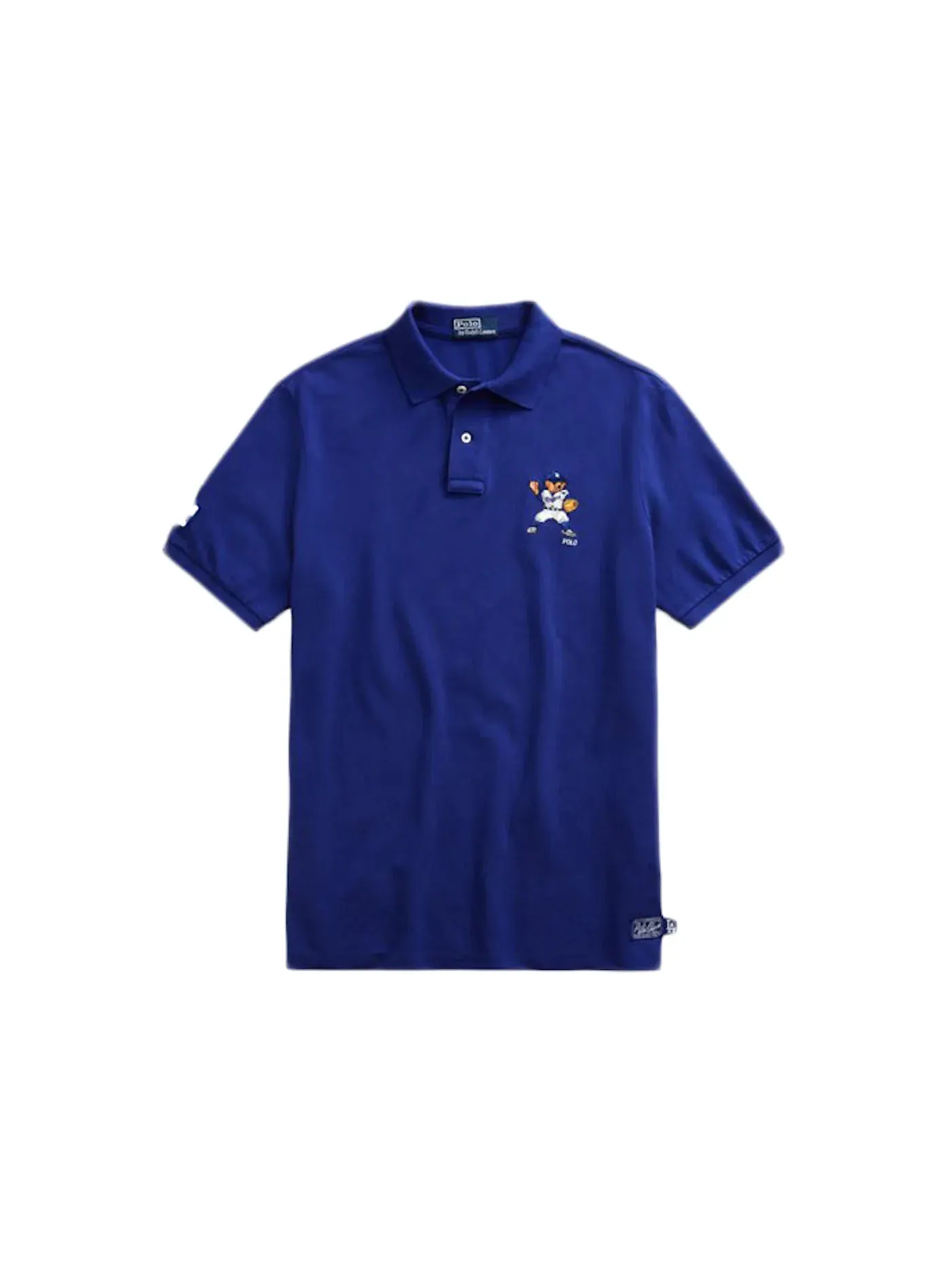 Мужская футболка-поло с принтом Polo Ralph Lauren Dodgers Bear, Baseball Royal — изображение 1 из 1