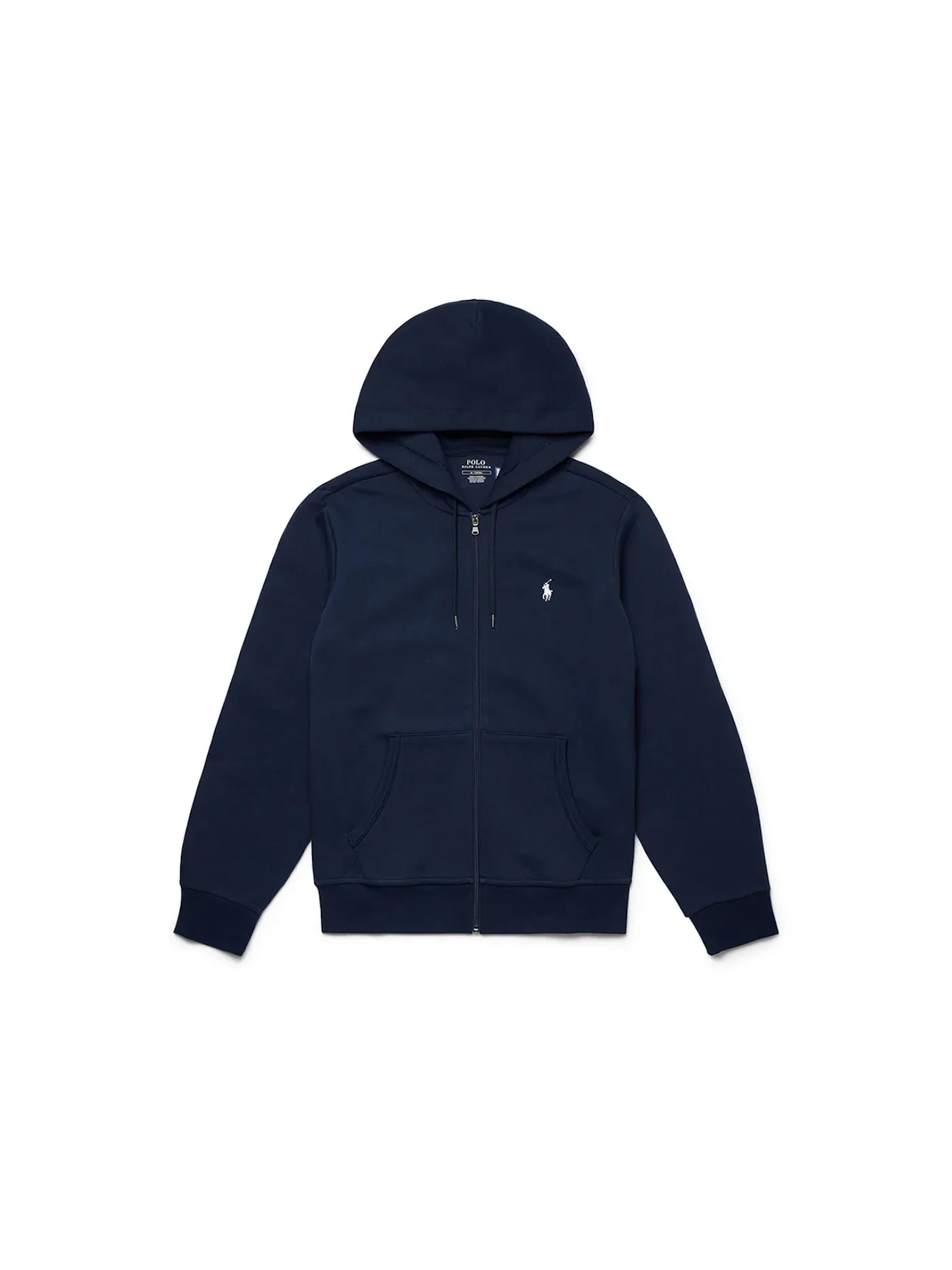 Мужская худи на молнии с капюшоном с принтом Hoodie Polo Ralph Lauren — изображение 1 из 3, темно-синий/белый