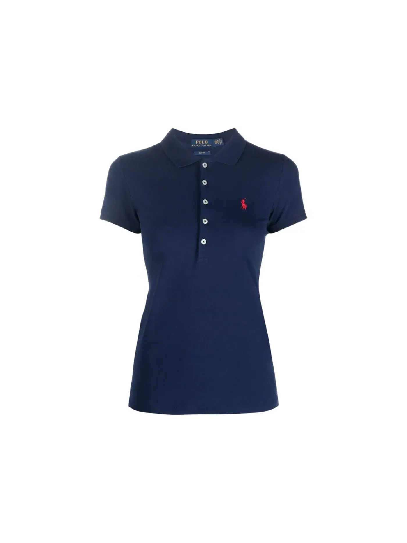 Женская рубашка-поло с коротким рукавом Polo Ralph Lauren — изображение 1 из 1, темно-синий