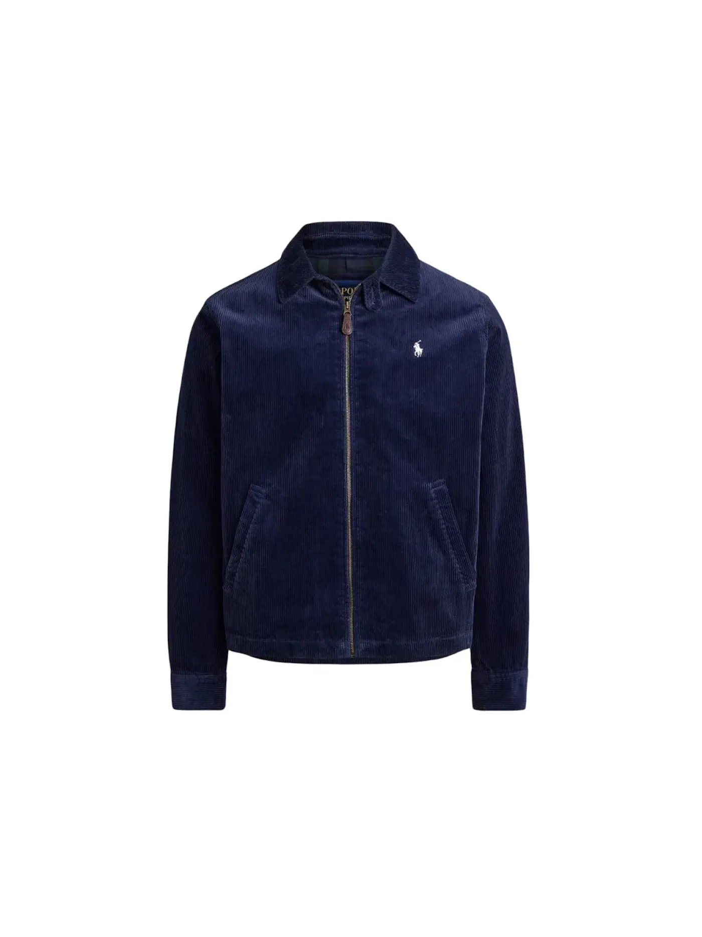 Мужская куртка-ветровка из вельвета Windbreaker Polo Ralph Lauren — изображение 1 из 1, темно-синий