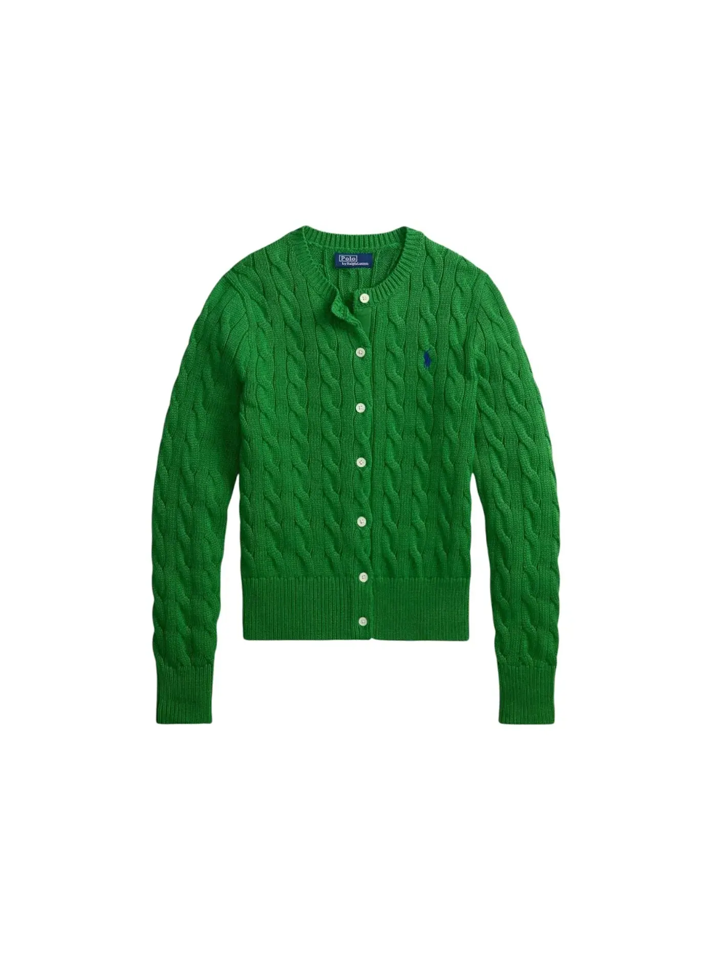 Женский кардиган с длинным рукавом Polo Ralph Lauren — изображение 1 из 1, зеленый