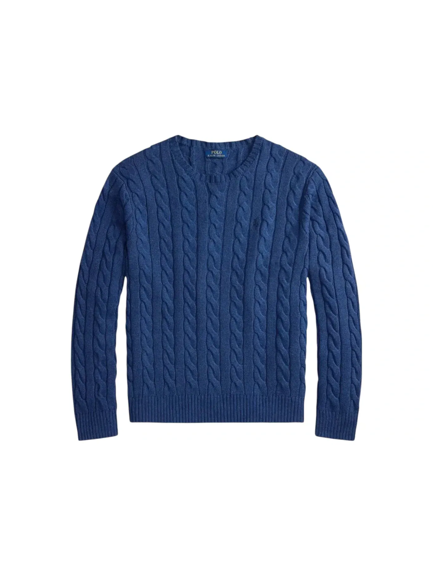 Мужской свитер с длинным рукавом из хлопка Sweater Polo Ralph Lauren — изображение 1 из 1, темно-синий/темно-синий