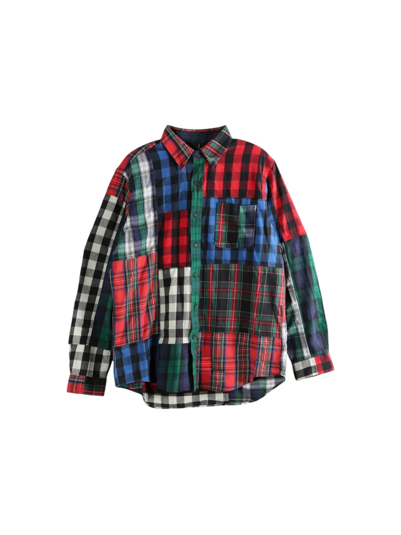 Мужская рубашка с длинным рукавом из фланели Polo Ralph Lauren, Holiday Buffalo Patchwork — изображение 1 из 1