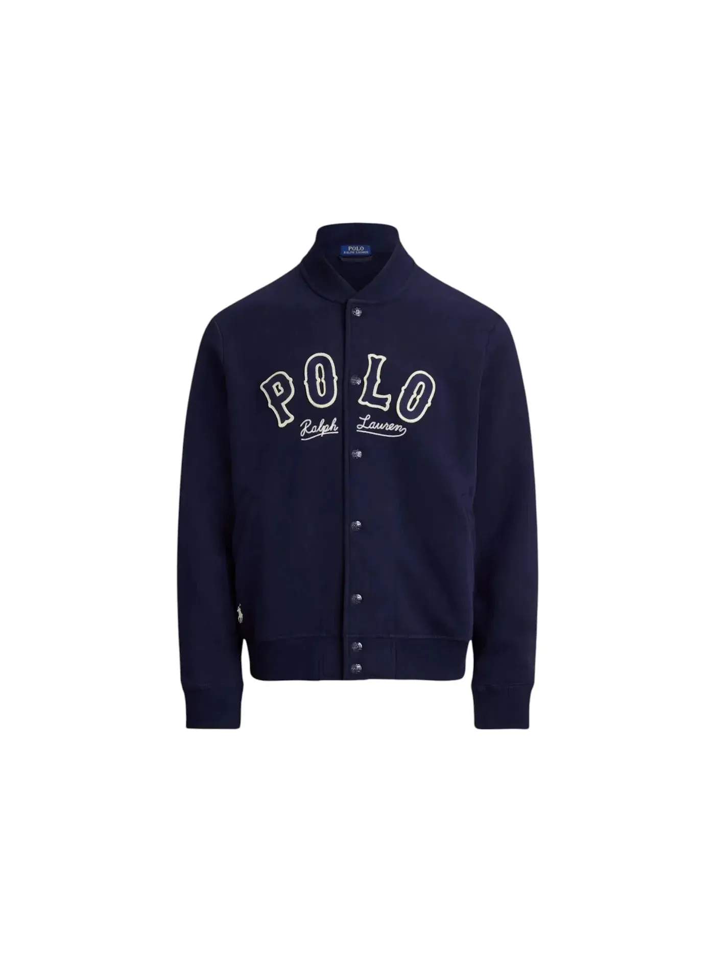 Мужская куртка с принтом Chain Stitched Basketball Polo Ralph Lauren — изображение 1 из 1, темно-синий