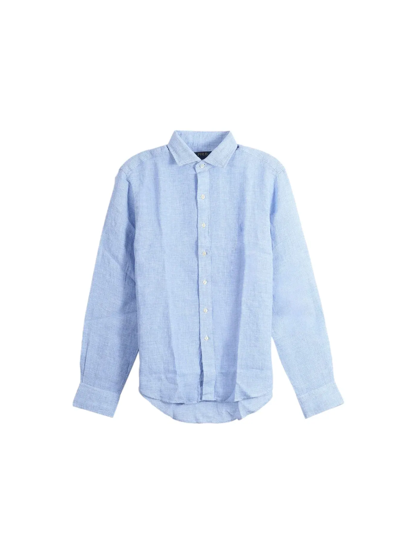 Мужская рубашка с длинным рукавом Polo Ralph Lauren Shirt — изображение 1 из 1, синий/белый