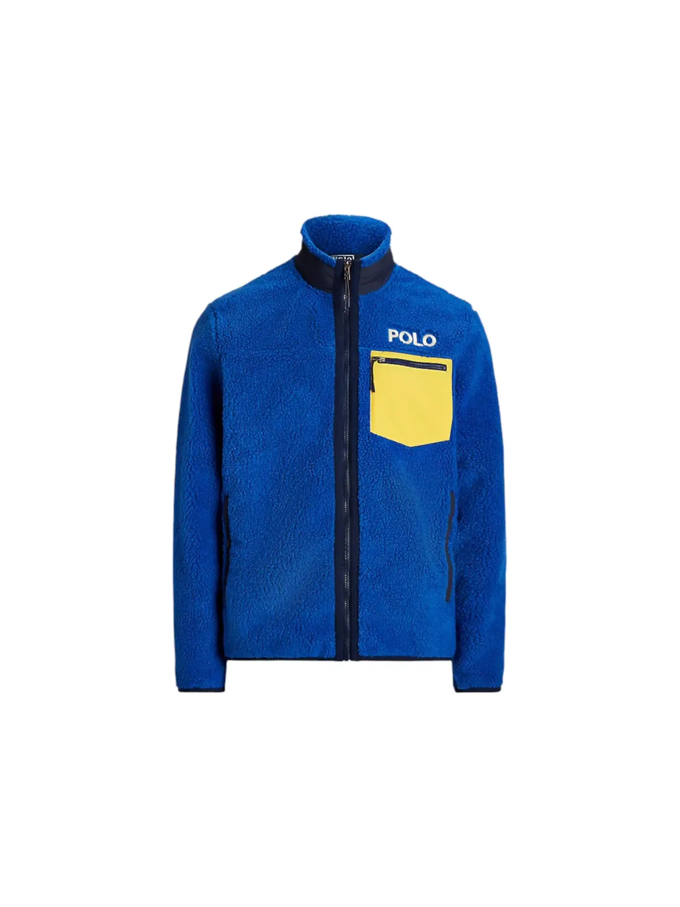 Мужская куртка-флис с начесом Polo Ski Pile Fleece Jacket Polo Ralph Lauren — изображение 1 из 1, синий