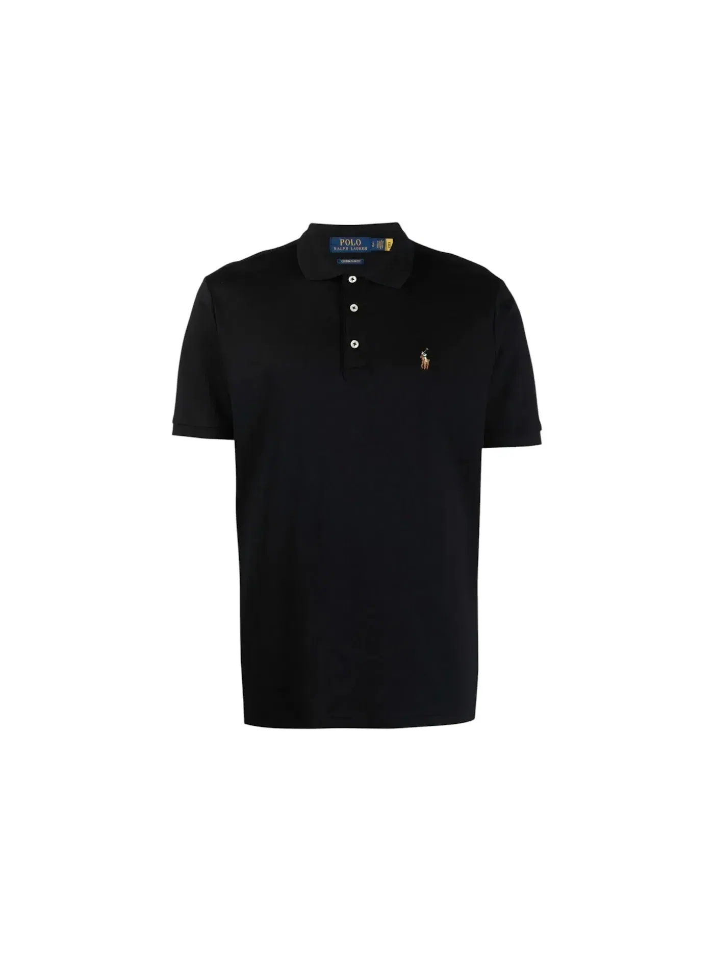 Мужская футболка поло с коротким рукавом Polo Ralph Lauren — изображение 1 из 1, черный