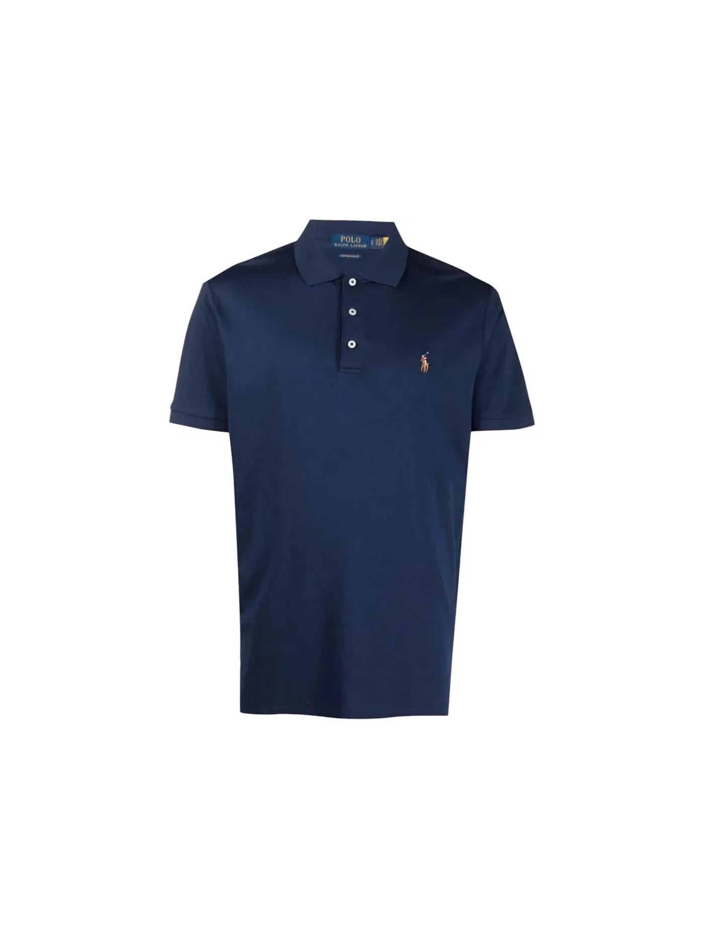 Мужское поло с коротким рукавом Polo Ralph Lauren — изображение 1 из 1, темно-синий