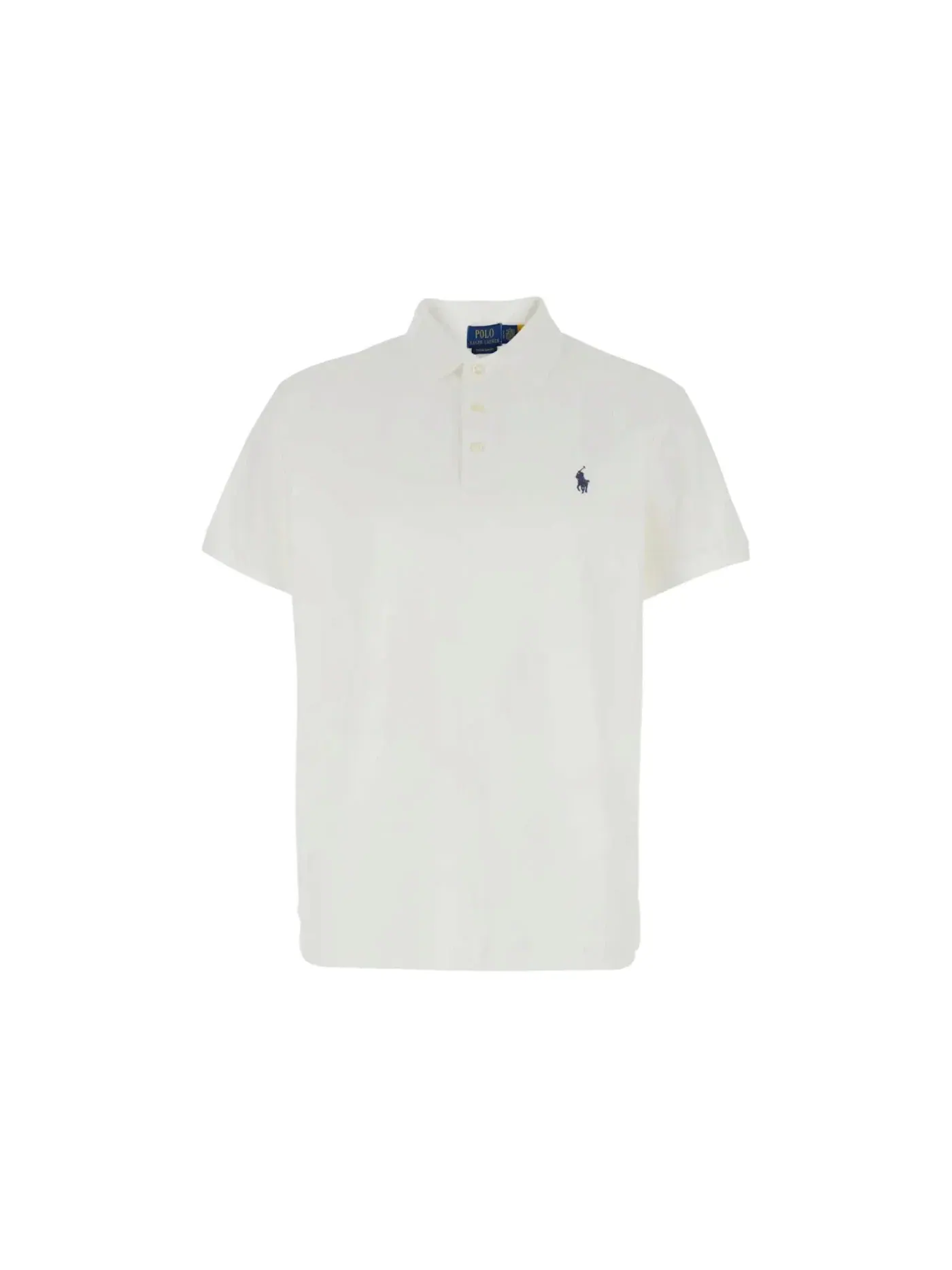Мужское поло с фактурным узором Polo Ralph Lauren — изображение 1 из 1, белый
