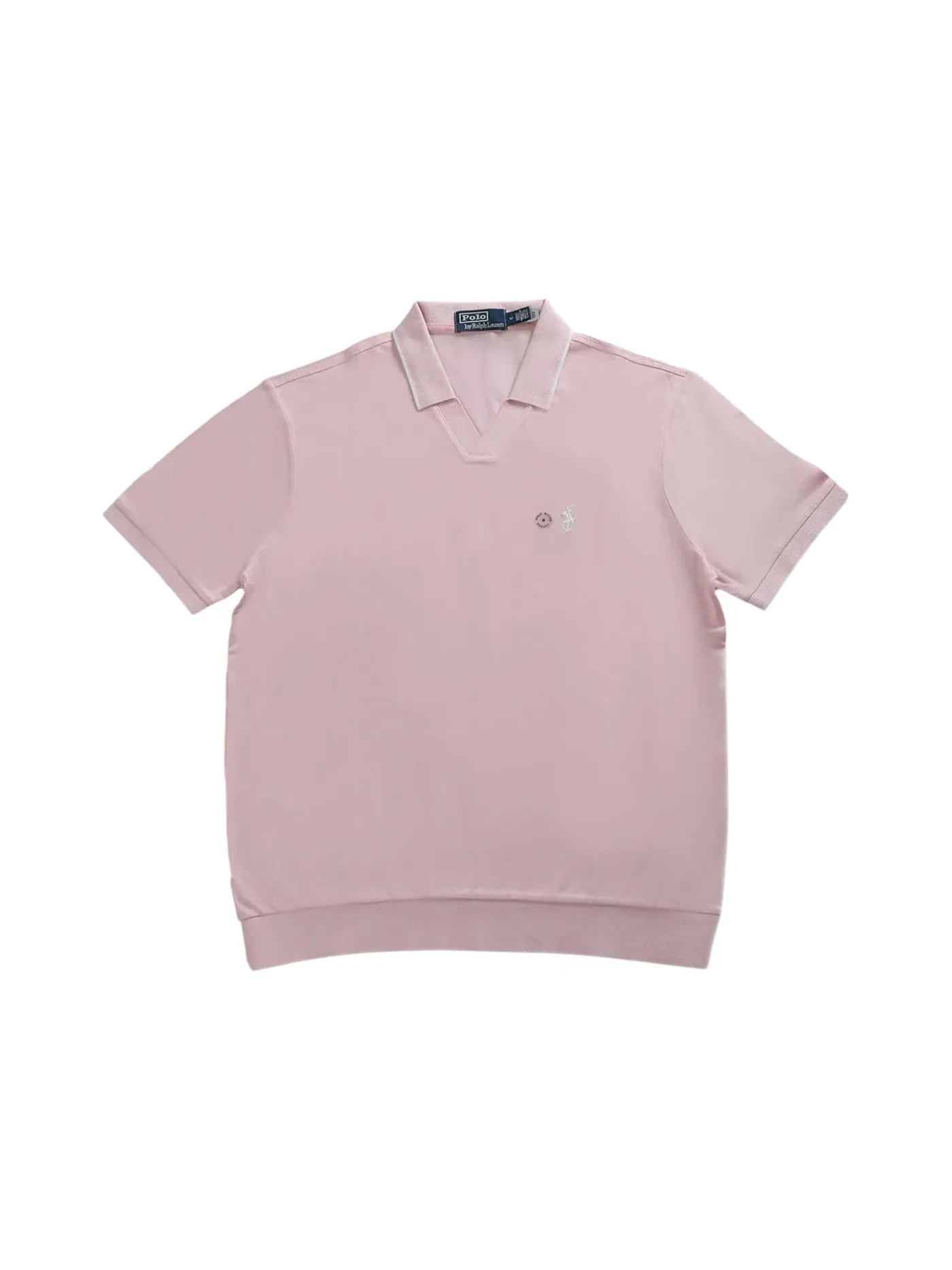 Мужское поло с коротким рукавом Polo Polo Ralph Lauren — изображение 1 из 1, розовый/белый