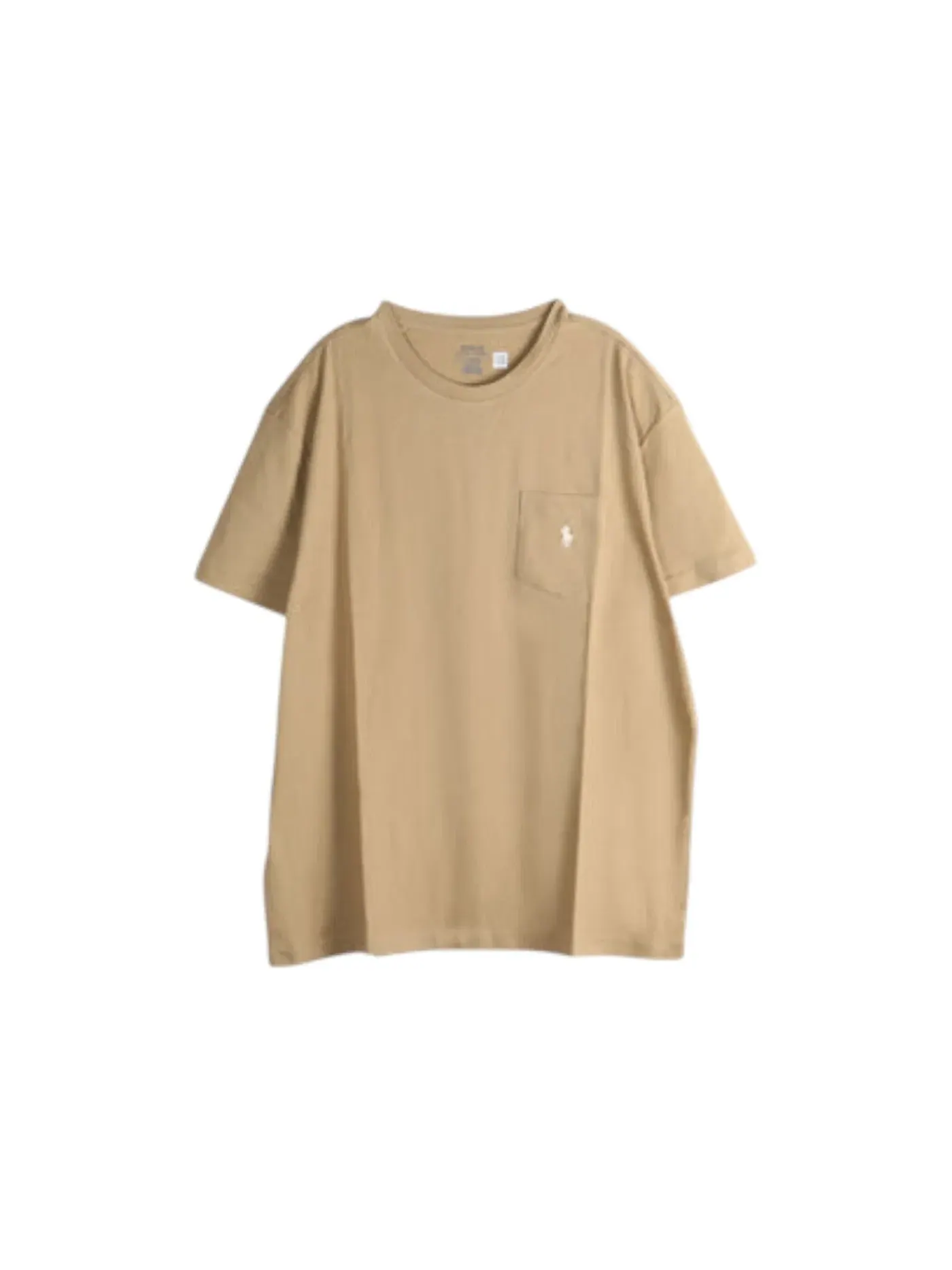 Мужская футболка с карманом Polo Ralph Lauren T-shirt — изображение 1 из 1, бежевый