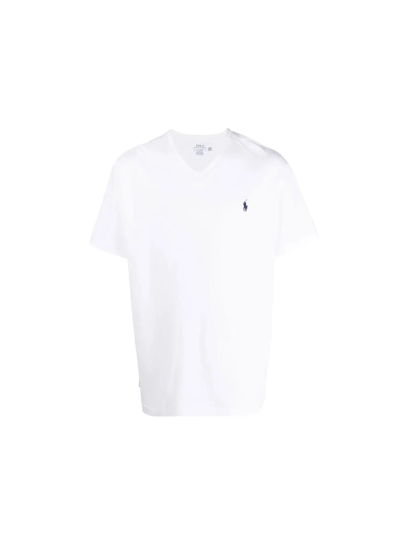 Мужская футболка с V-образным вырезом Classic Fit Polo Ralph Lauren — изображение 1 из 1, белый