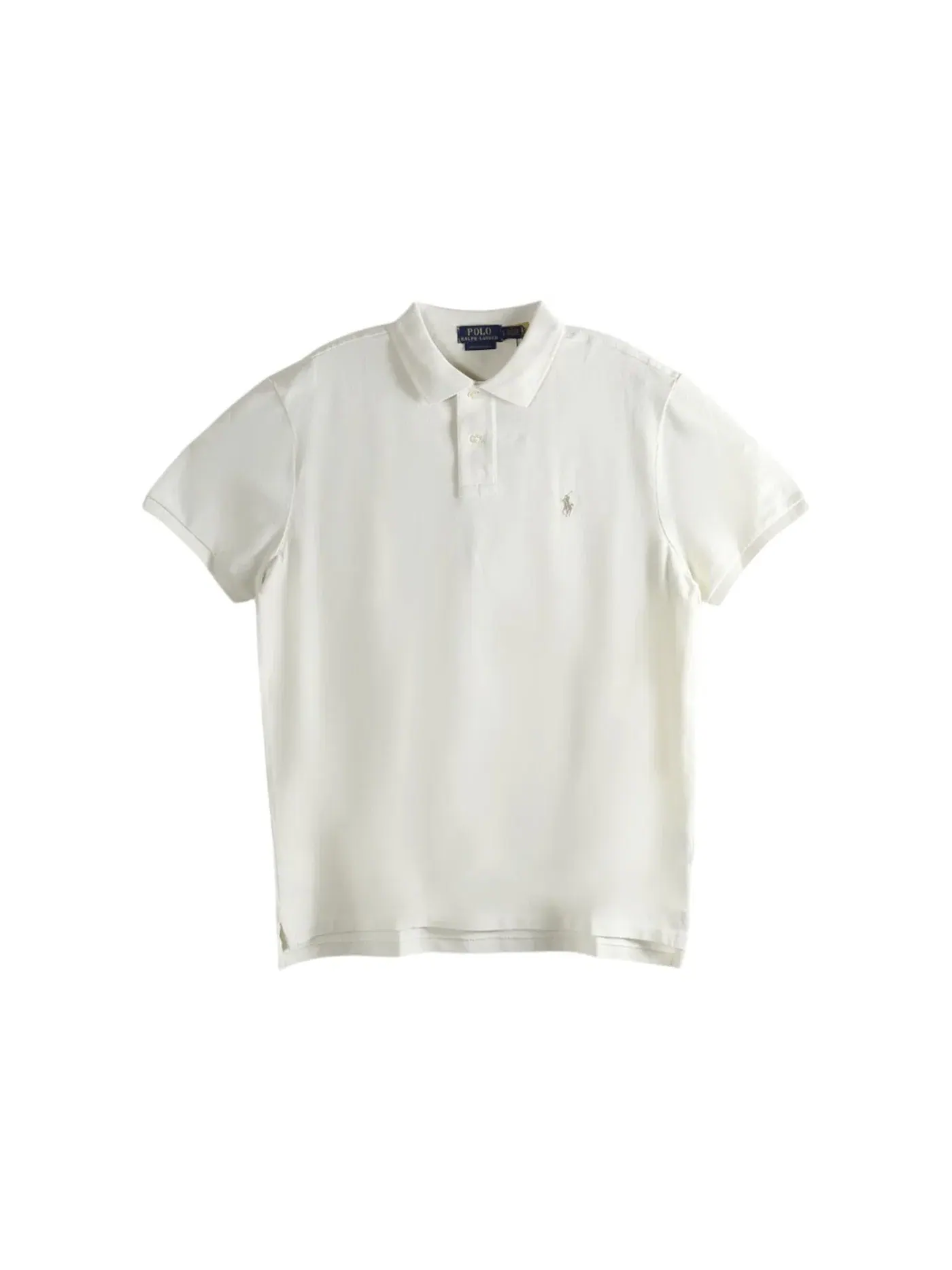 Мужская рубашка-поло с коротким рукавом Shirt Polo Ralph Lauren — изображение 1 из 1, кремовый