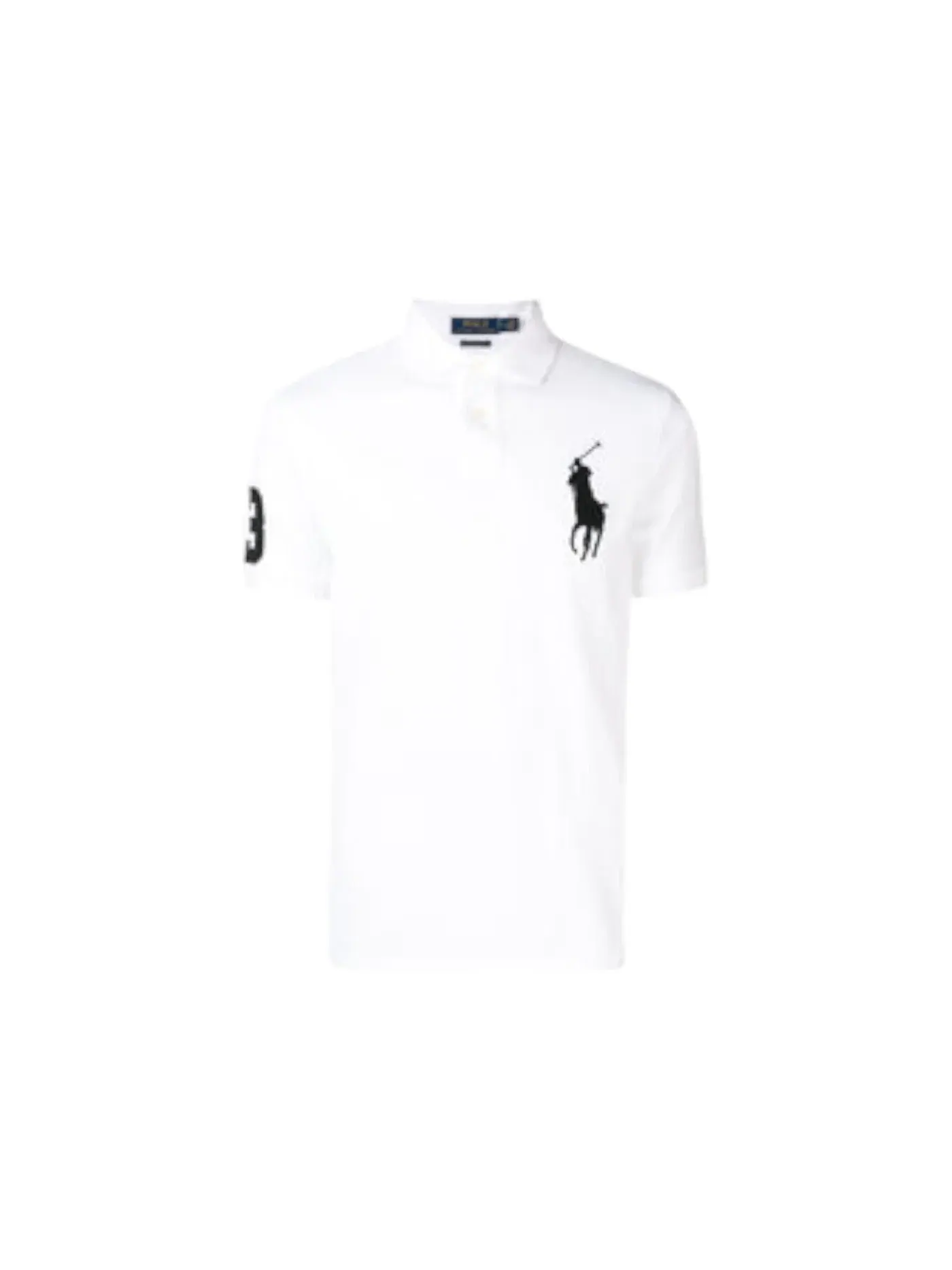 Мужское поло Slim Fit Polo Ralph Lauren — изображение 1 из 1, белый