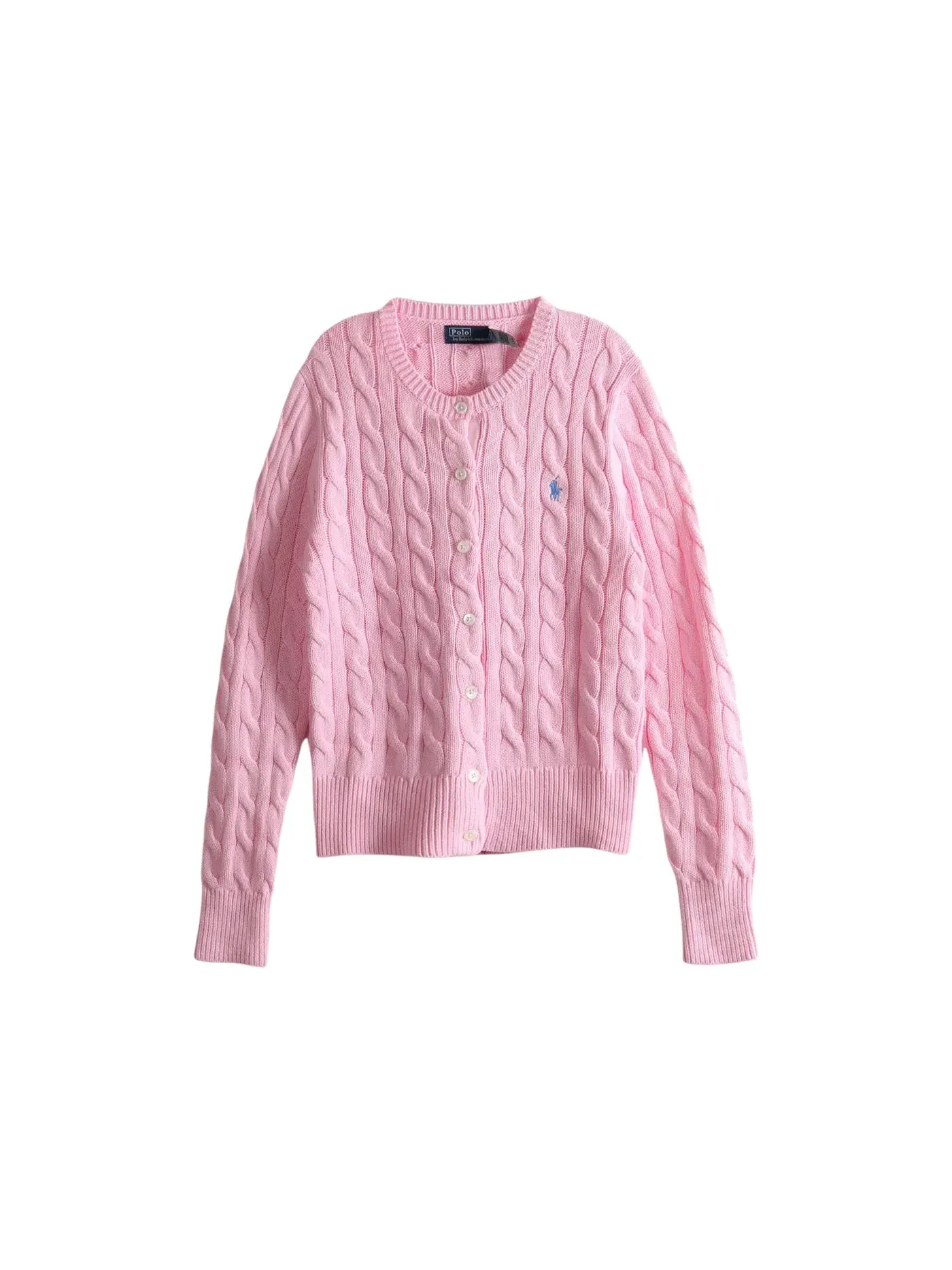 Женский кардиган с длинным рукавом Cardigan Polo Ralph Lauren — изображение 1 из 1, розовый
