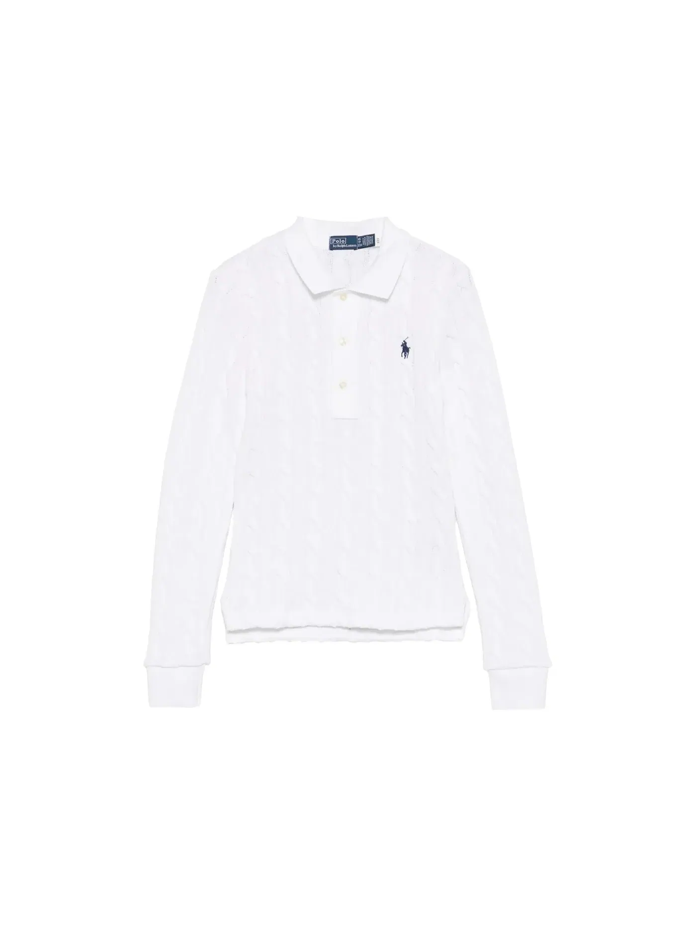 Женская рубашка-поло с длинным рукавом Polo Ralph Lauren — изображение 1 из 1, белый