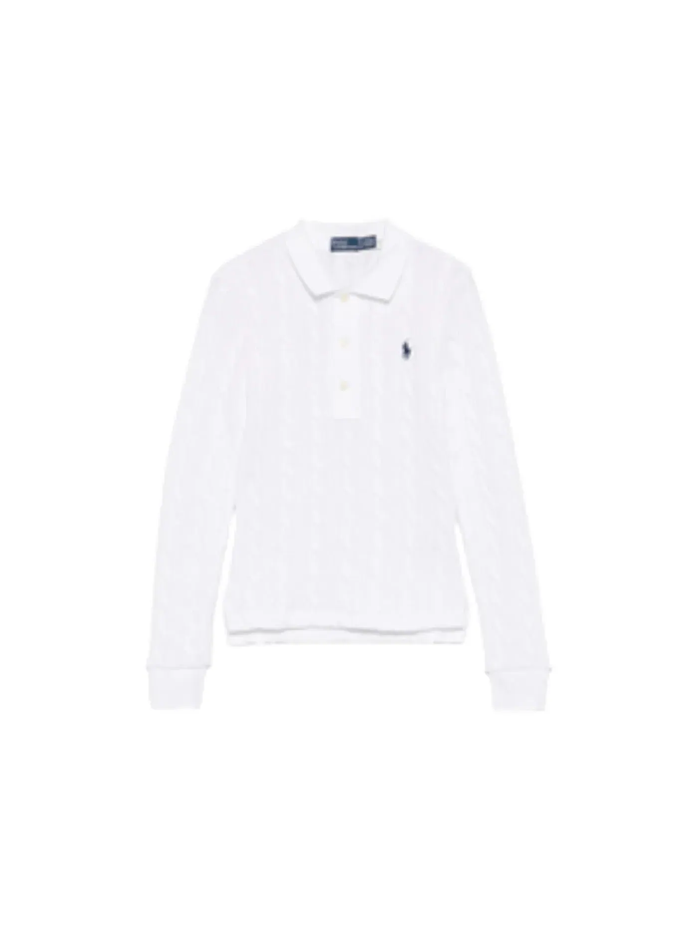 Женская рубашка-поло с длинным рукавом Shirt Polo Ralph Lauren — изображение 1 из 1, белый