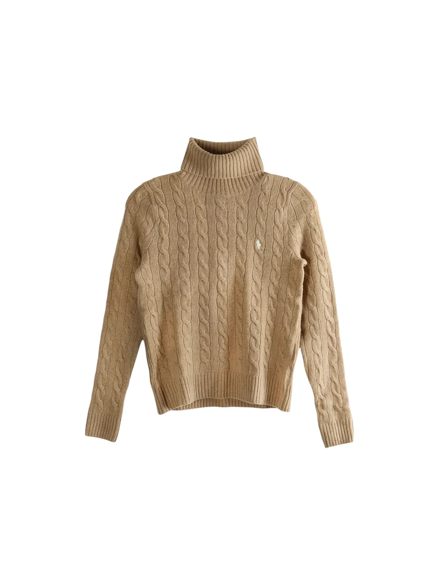 Женский пуловер из кашемира и шерсти с длинным рукавом Polo Ralph Lauren, Camel Melange